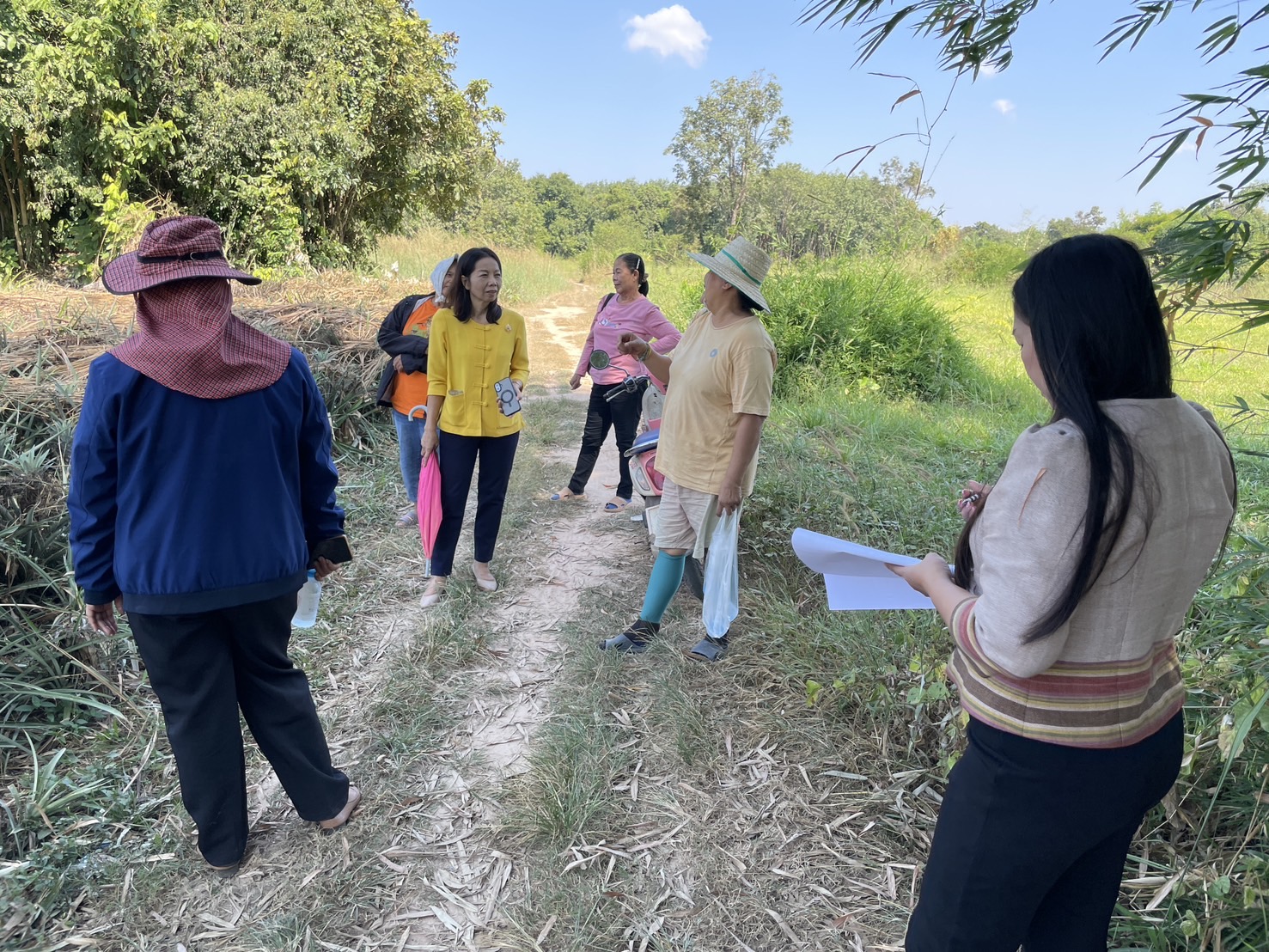 กองทุนฯ สตรี หนองคาย ลงพื้นที่ประเมินกลั่นกรองโครงการเงินทุนหมุนเวียน อำเภอท่าบ่อ