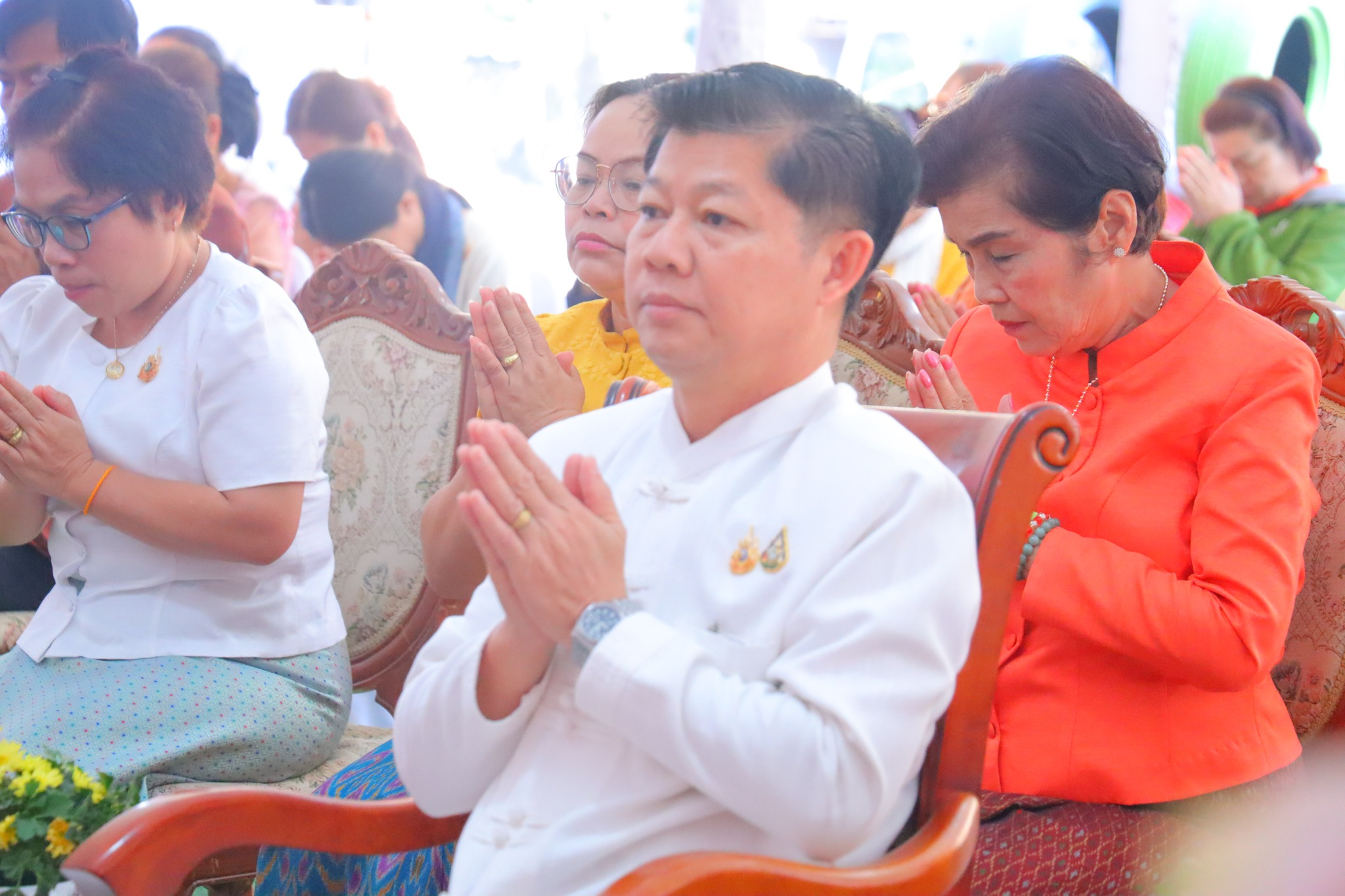 พช.หนองคาย ร่วมอุปถัมภ์ภัตตาหารเช้า และร่วมทำบุญตักบาตร เพื่อสนับสนุนโครงการปฏิบัติวิปัสสนากัมมัฏฐานนิสิต ประจำปีการศึกษา 2567