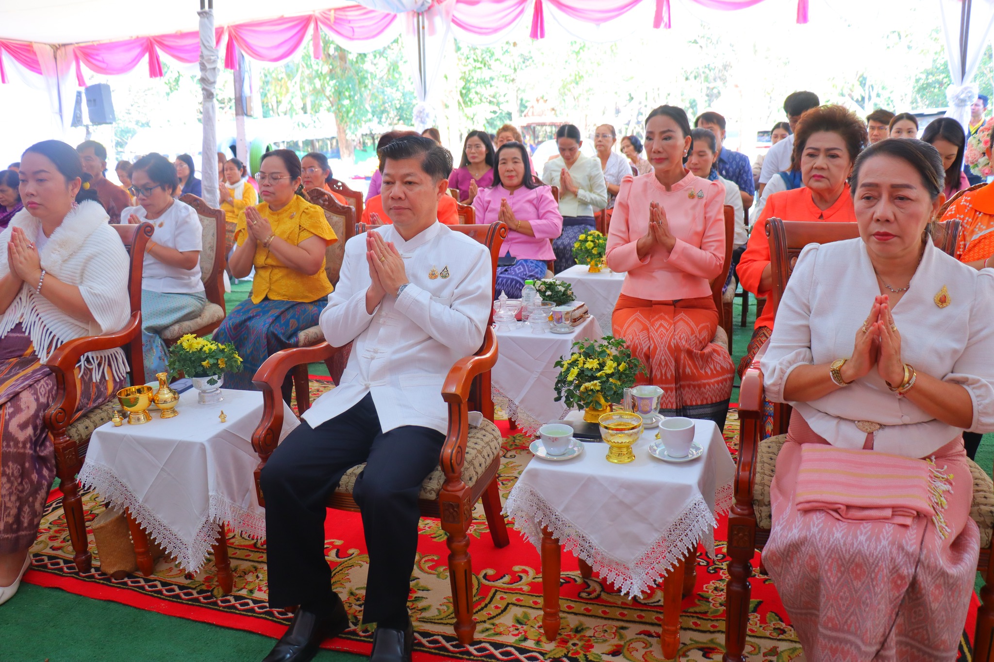 พช.หนองคาย ร่วมอุปถัมภ์ภัตตาหารเช้า และร่วมทำบุญตักบาตร เพื่อสนับสนุนโครงการปฏิบัติวิปัสสนากัมมัฏฐานนิสิต ประจำปีการศึกษา 2567