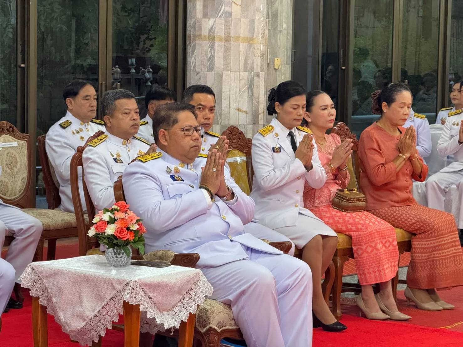 พช.หนองคาย ร่วมพิธีทำบุญตักบาตรเพื่อถวายเป็นพระกุศล เนื่องในวันคล้ายวันประสูติ สมเด็จพระเจ้าลูกเธอ เจ้าฟ้าพัชรกิติยาภา นเรนทิราเทพยวดี กรมหลวงราชสาริณีสิริพัชร มหาวัชรราชธิดา