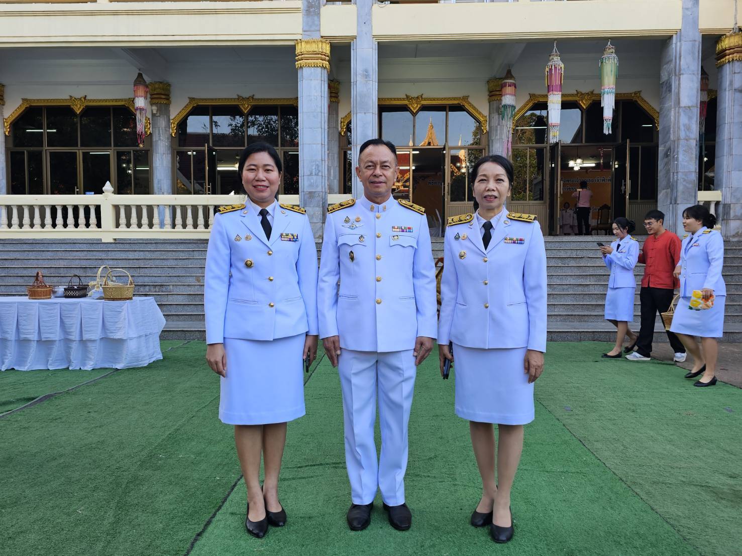 พช.หนองคาย ร่วมพิธีทำบุญตักบาตรเพื่อถวายเป็นพระกุศล เนื่องในวันคล้ายวันประสูติ สมเด็จพระเจ้าลูกเธอ เจ้าฟ้าพัชรกิติยาภา นเรนทิราเทพยวดี กรมหลวงราชสาริณีสิริพัชร มหาวัชรราชธิดา