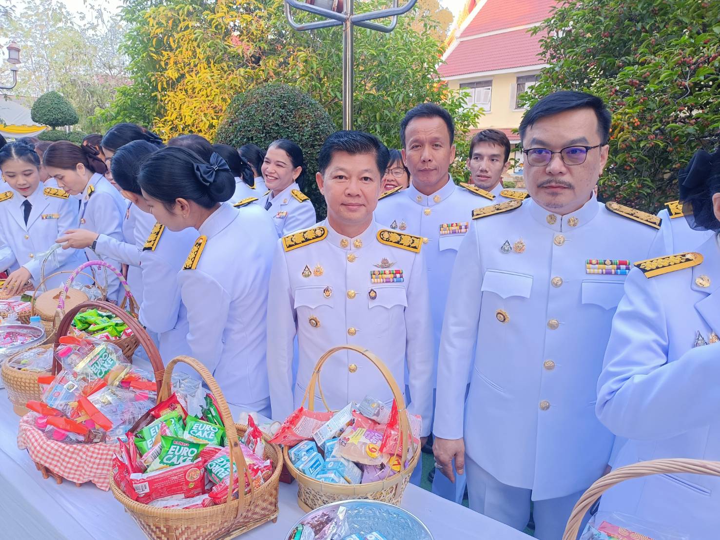 พช.หนองคาย ร่วมพิธีเจริญพระพุทธมนต์และทำบุญตักบาตร เนื่องในวันคล้ายวันพระบรมราชสมภพพระบาทสมเด็จพระบรมชนกาธิเบศร มหาภูมิพลอดุลยเดชมหาราช บรมนาถบพิตร วันชาติ และวันพ่อแห่งชาติ 5 ธันวาคม 2567