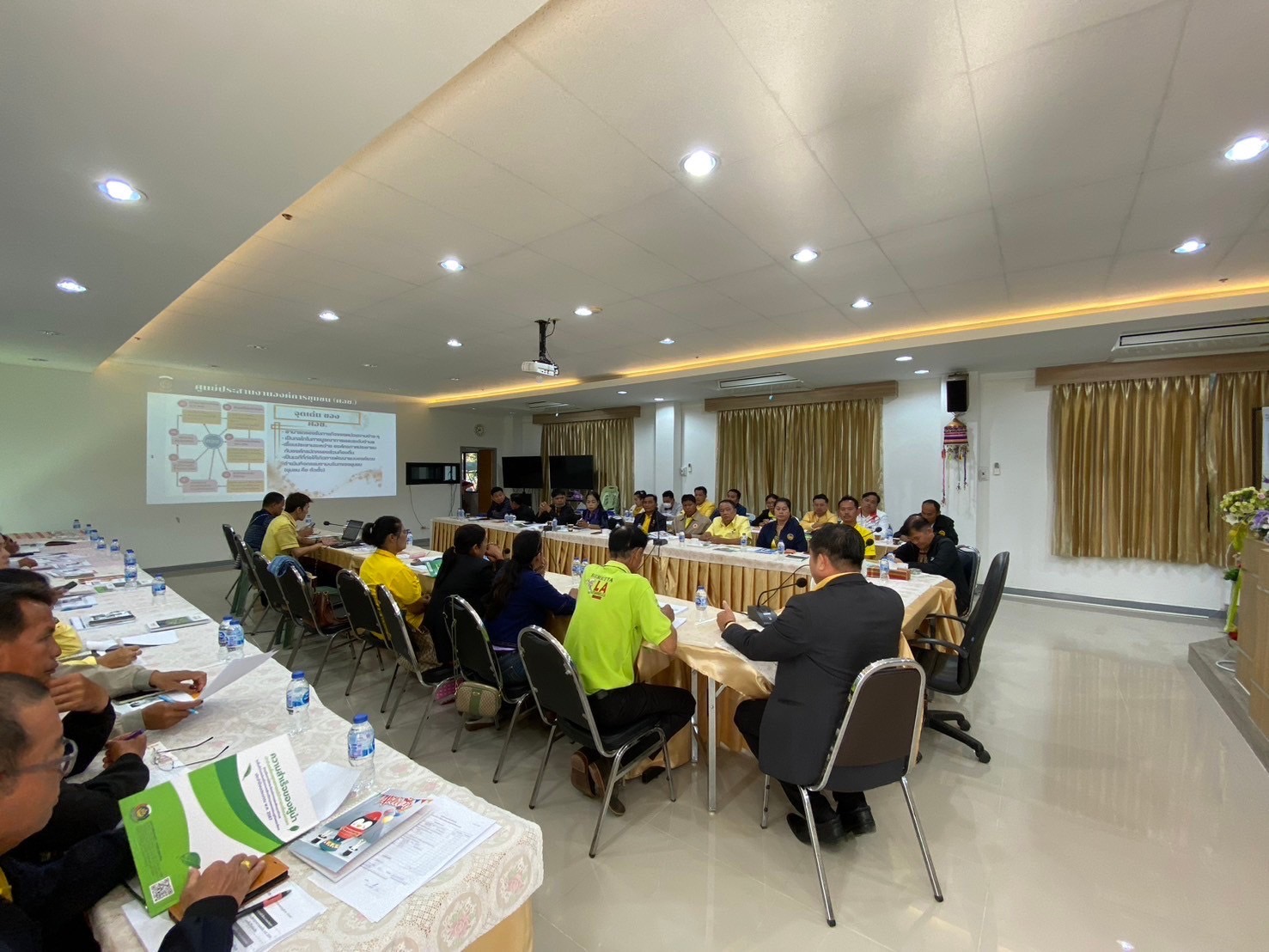 พช.หนองคาย จัดประชุมเชิงปฏิบัติการเสริมสร้างทักษะคณะกรรมกรบริหารศูนย์ประสานงานองค์การชุมชนระดัอำเภอ (ศอช.อ.) จังหวัดหนองคาย