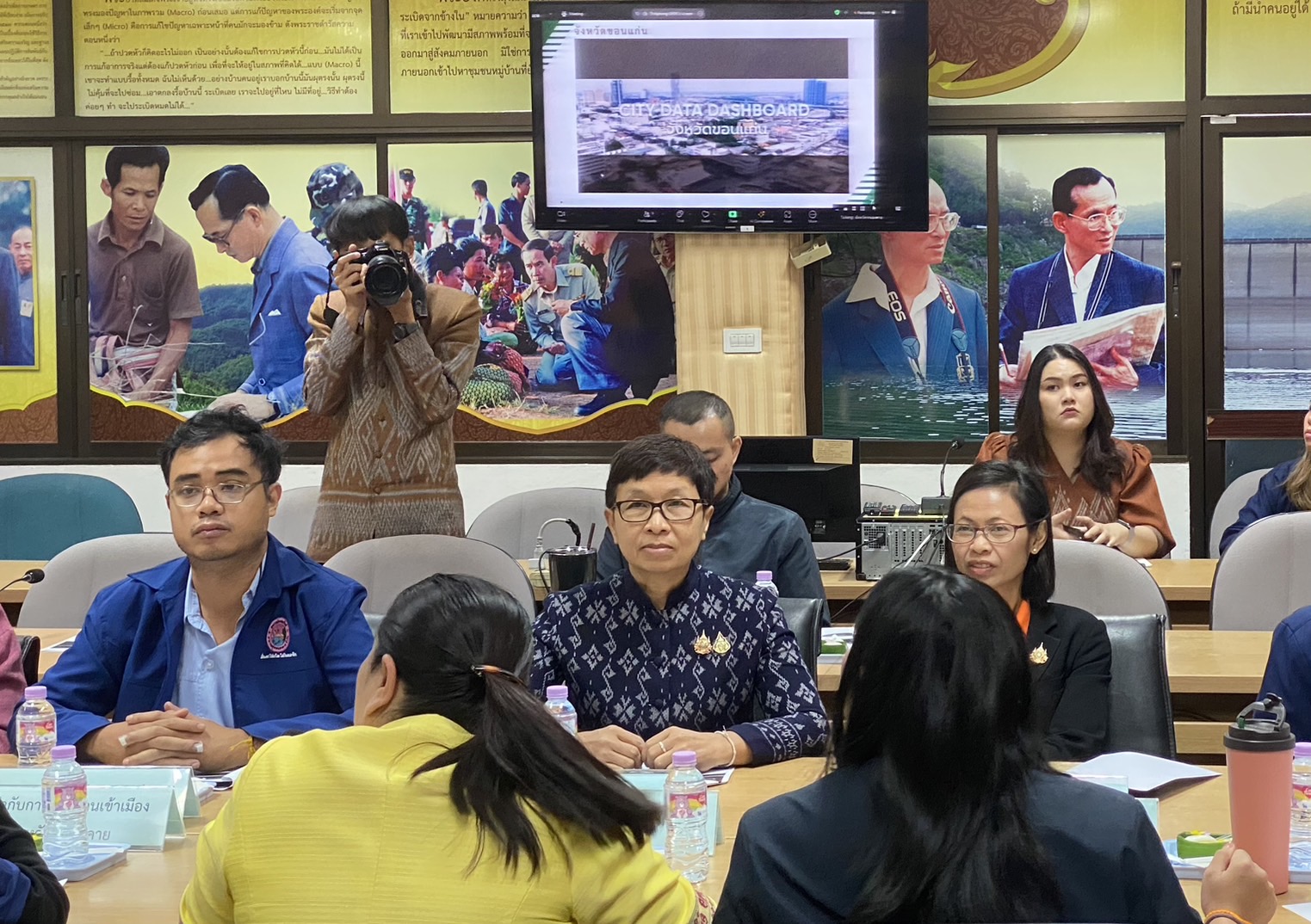 พช.หนองคาย ร่วมการประชุมหารือการพัฒนาศูนย์ข้อมูลสำหรับการบริหารงานเชิงพื้นที่ของผู้ว่าราชการจังหวัดแบบบูรณาการ (Province Data Dashboard)