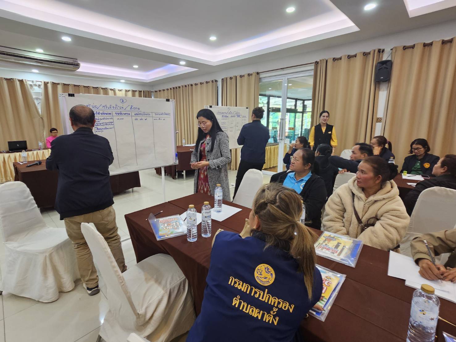 พช.หนองคาย ดำเนินโครงการประชุมเชิงปฏิบัติการคณะกรรมการเครือข่ายกองทุนแม่ของแผ่นดินหนุนเสริมความเข้มแข็งหมู่บ้าน/ชุมชน สู่การเป็นพื้นที่ปลอดภัยจากยาเสพติด วันที่ 2