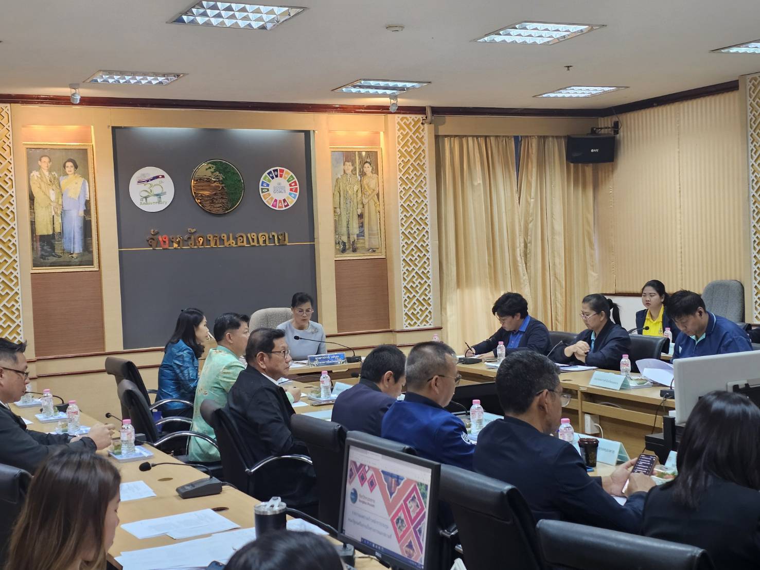 พช.หนองคาย ร่วมประชุมคณะกรรมการร่วมภาครัฐและเอกชนเพื่อแก้ไขปัญหาทางเศรษฐกิจกลุ่มจังหวัดภาคตะวันออกเฉียงเหนือตอนบน 1 (กรอ.กลุ่มจังหวัดฯ) ครั้งที่ 2/2568