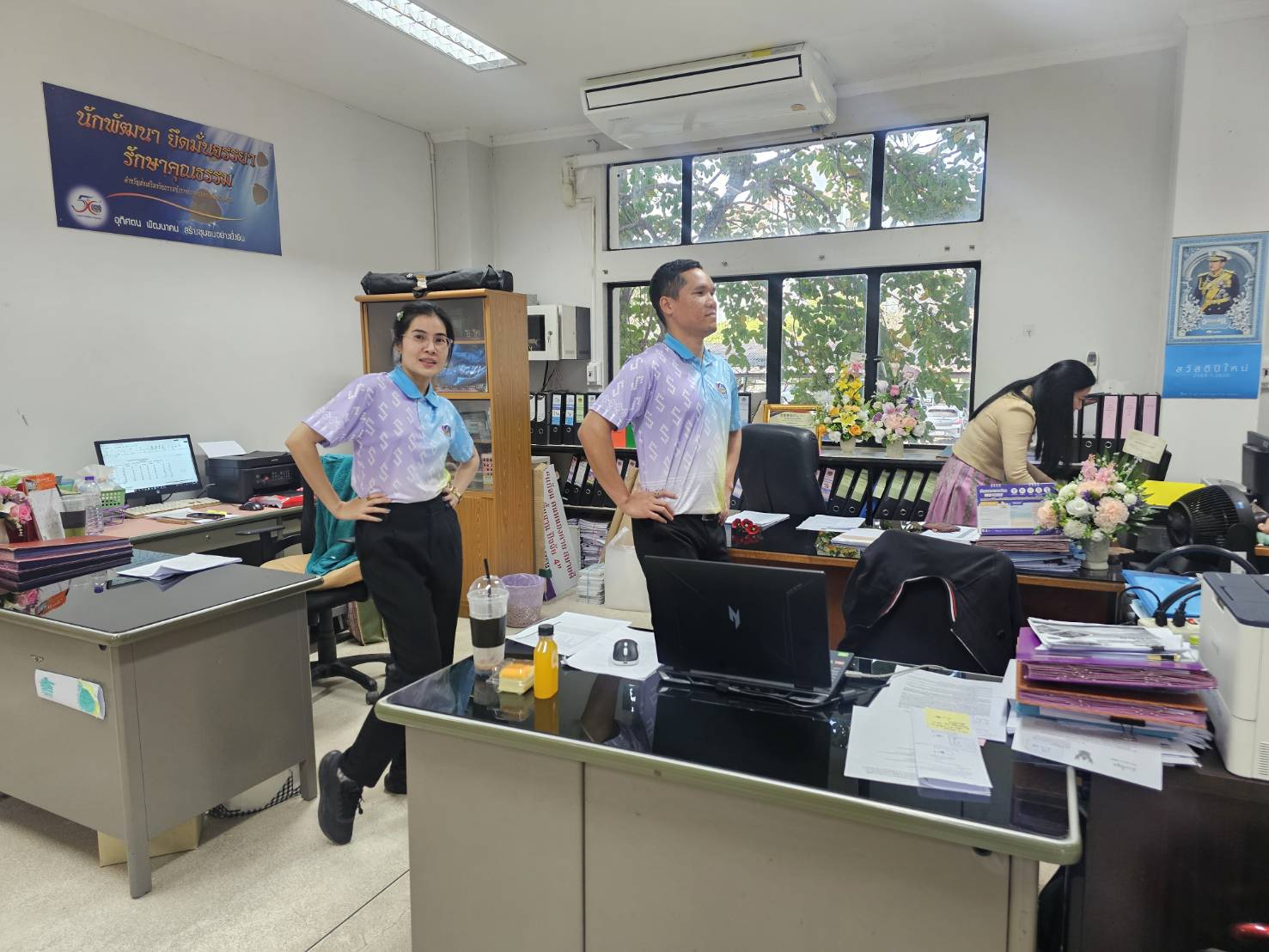 พช.หนองคาย “ออกแฮง ยามบ่าย คลายทุกข์” เพื่อสุขภาพแข็งแรง สำนักงานพัฒนาชุมชนจังหวัดหนองคายใสสะอาด