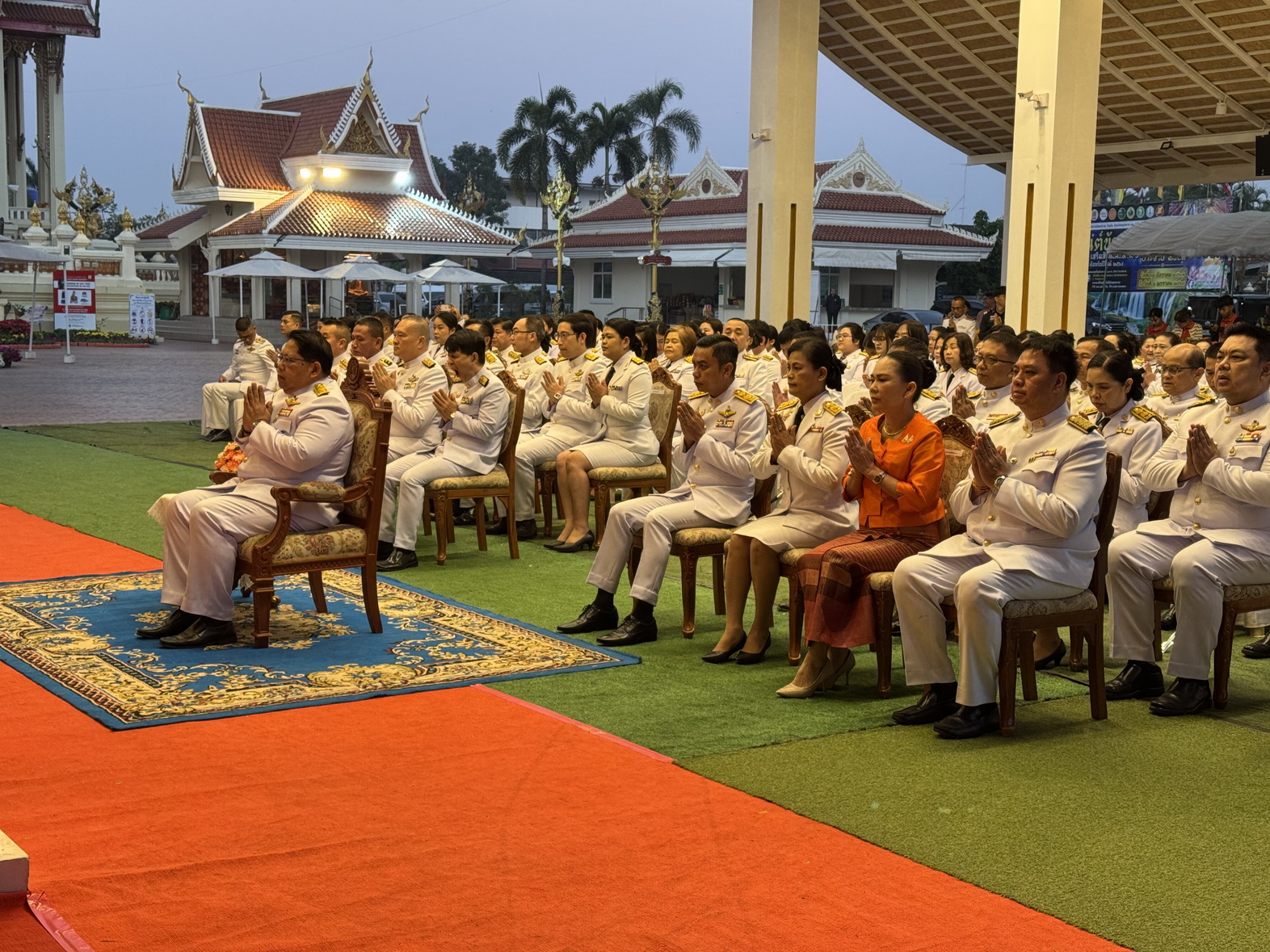 พช.หนองคาย ร่วมพิธีทำบุญตักบาตรถวายพระกุศล เนื่องในโอกาสวันคล้ายวันประสูติ สมเด็จพระเจ้าลูกเธอเจ้าฟ้า สิริวัณณวรี นารีรัตนราชกัญญา