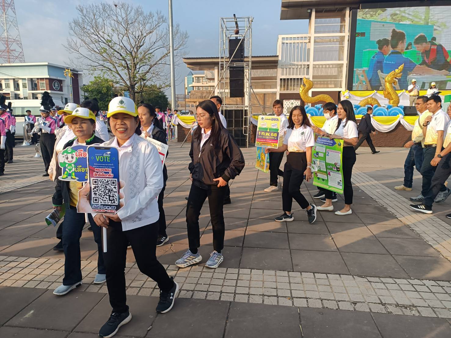 พช.หนองคาย ร่วมกิจกรรมโค้งสุดท้ายการเลือกตั้งสมาชิกสภาองค์การบริหารส่วนจังหวัด และนายกองค์การบริหารส่วนจังหวัด (Big Day)