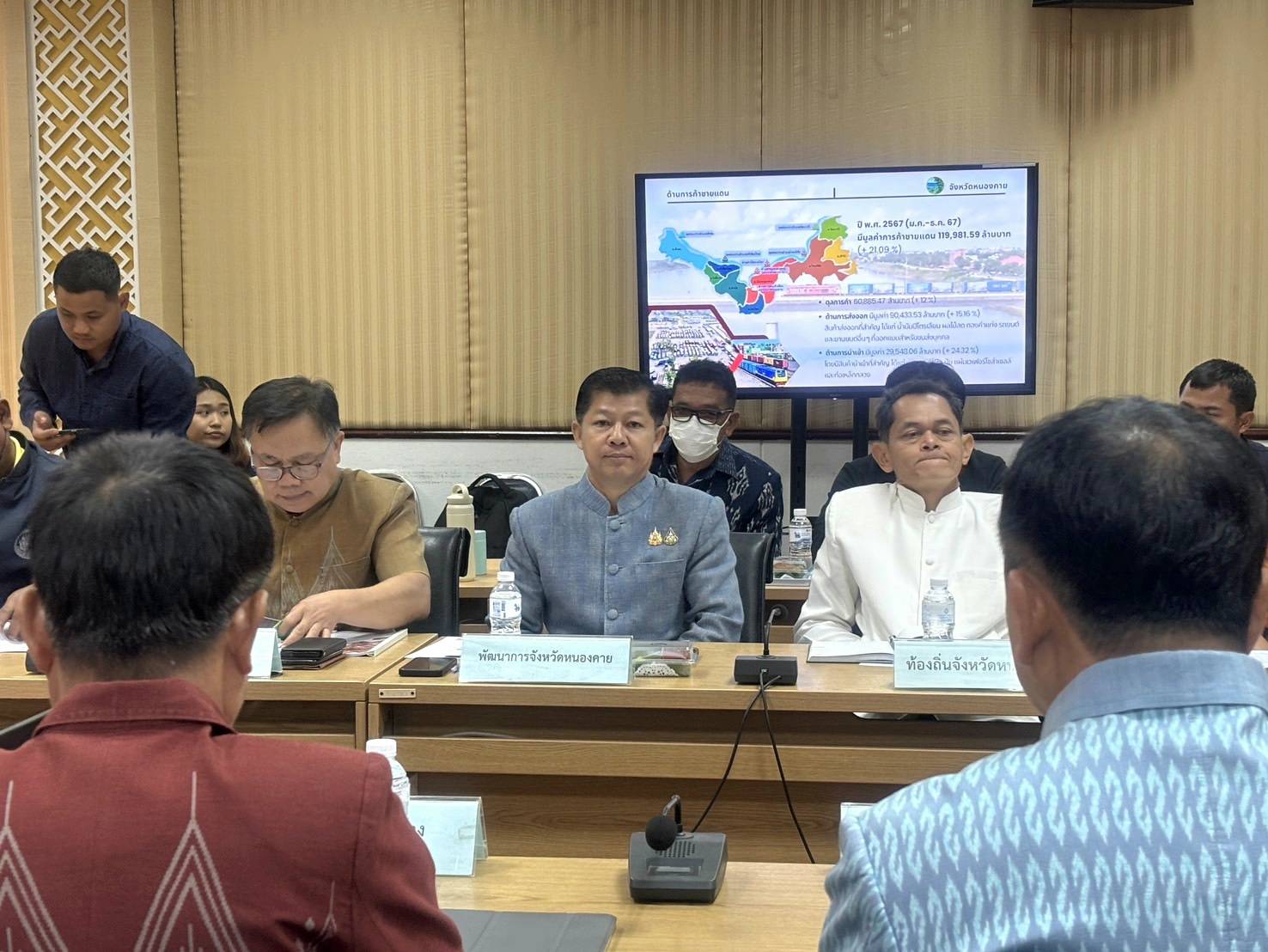 ผู้ตรวจ พช. (นายสุรพล แก้วอินธิ) และพจ.หนองคาย ร่วมการประชุมการตรวจราชการของผู้ตรวจราชการกระทรวงมหาดไทย (นายณัฐวัสส์ วิริยานภาภรณ์)