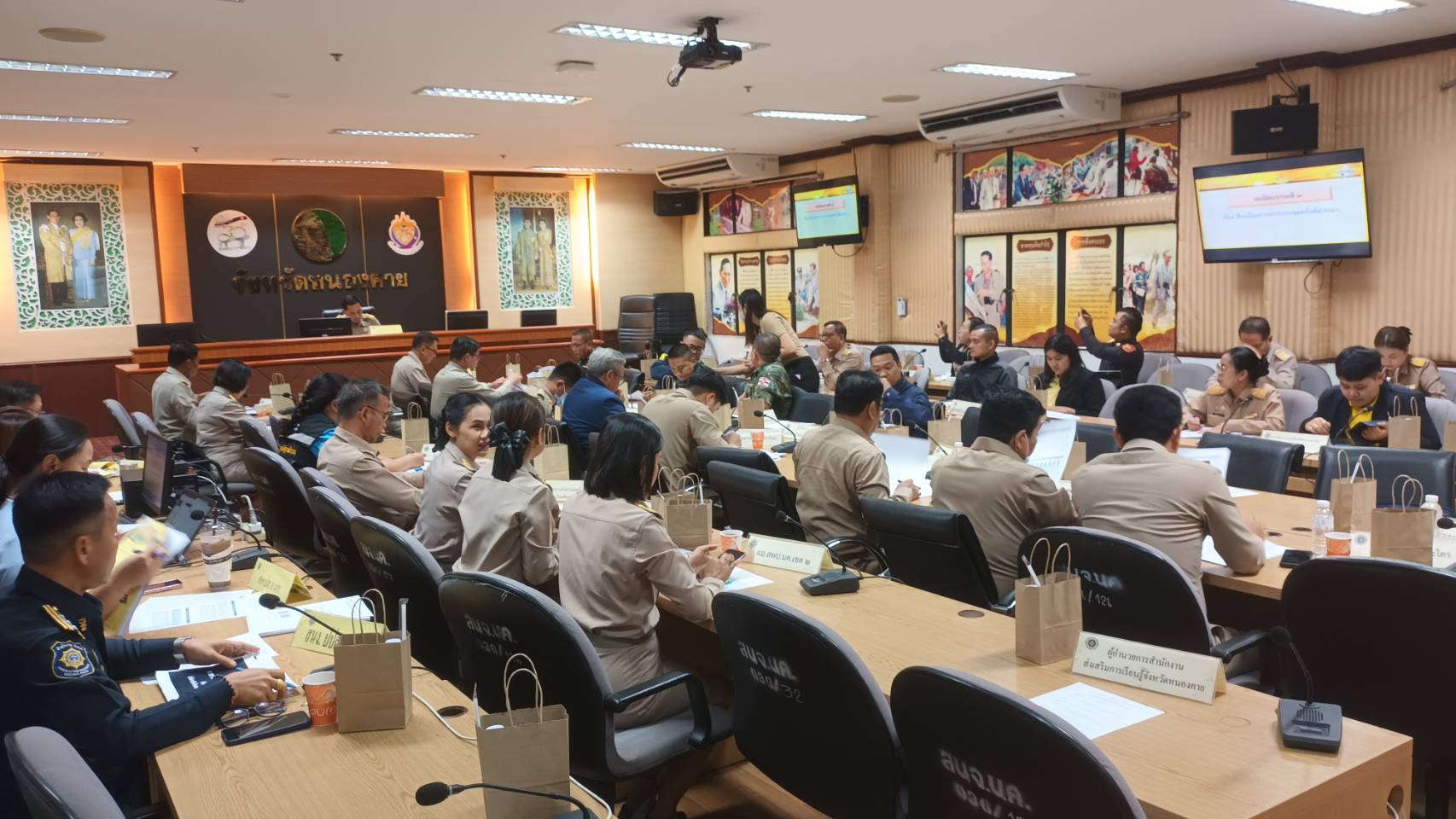 พช.หนองคาย ร่วมประชุมคณะกรรมการศูนย์อำนวยการป้องกันและปราบปรามยาเสพติดจังหวัดหนองคาย (ศอ.ปส.จ.นค.) ครั้งที่ 2/2568