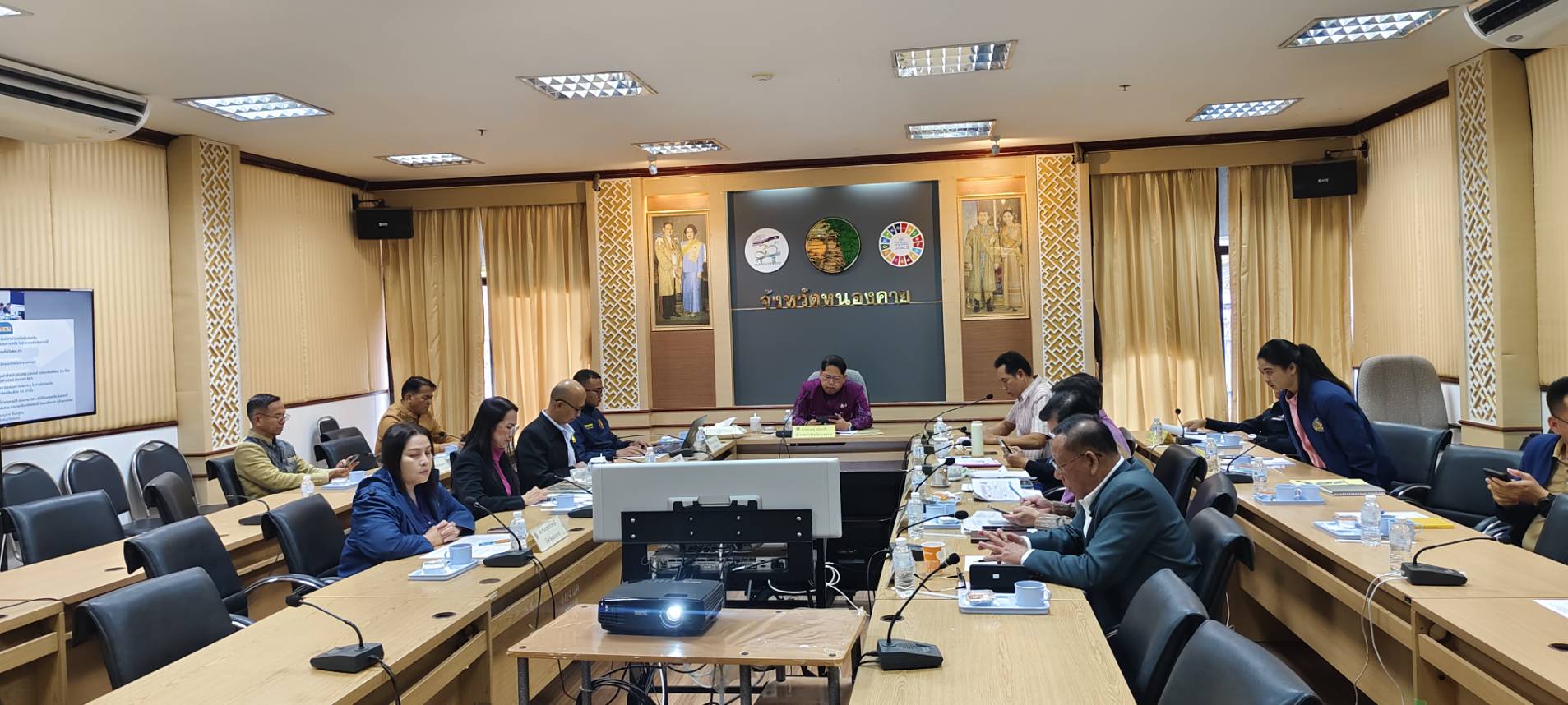 พช.หนองคาย ร่วมประชุมศูนย์ปฏิบัติการติดตามเร่งรัดการบำบัดรักษา ฟื้นฟูสภาพทางสังคม ป้องกัน และปราบปรามยาเสพติด ครั้งที่ 3/2568