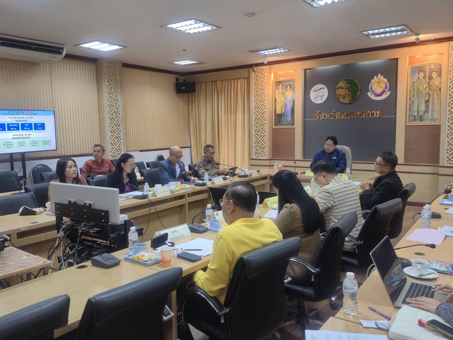 พช.หนองคาย ร่วมประชุมศูนย์ปฏิบัติการติดตามเร่งรัดการบำบัดรักษา ฟื้นฟูสภาพทางสังคม ป้องกัน และปราบปรามยาเสพติด ครั้งที่ 4/2568