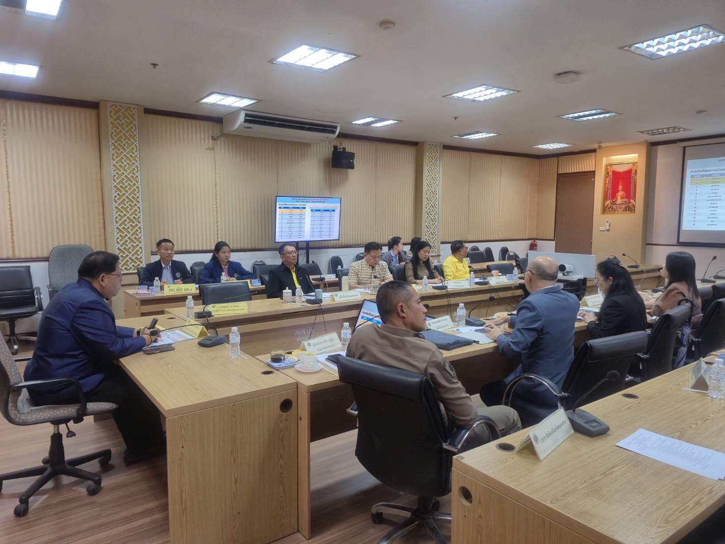 พช.หนองคาย ร่วมประชุมศูนย์ปฏิบัติการติดตามเร่งรัดการบำบัดรักษา ฟื้นฟูสภาพทางสังคม ป้องกัน และปราบปรามยาเสพติด ครั้งที่ 4/2568