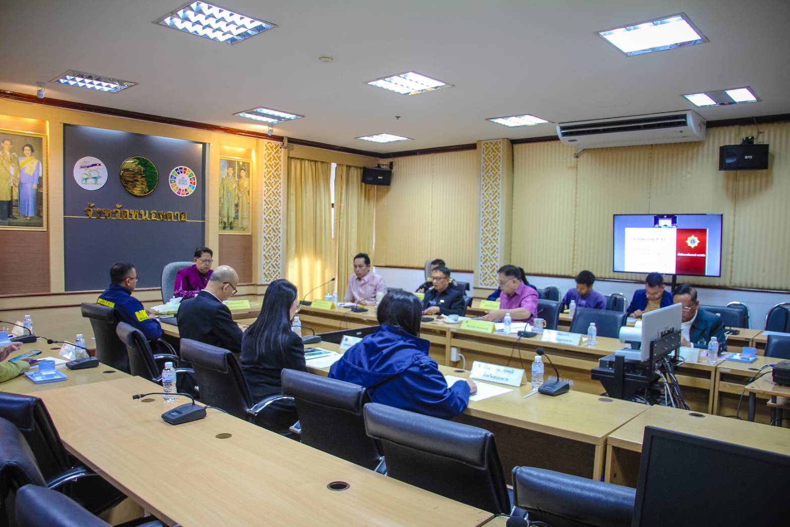 พช.หนองคาย ร่วมประชุมศูนย์ปฏิบัติการติดตามเร่งรัดการบำบัดรักษา ฟื้นฟูสภาพทางสังคม ป้องกัน และปราบปรามยาเสพติด ครั้งที่ 3/2568