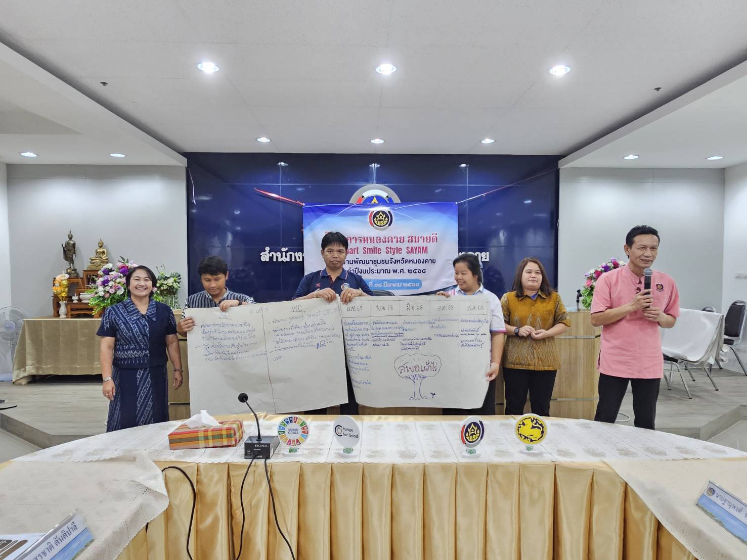 พช.หนองคาย Kick Off โครงการ “หนองคาย สบายดี : Smart Smile Style SAYAM” เพื่อขับเคลื่อนงานพัฒนาชุมชน สร้างนวัตกรรมสู่ความสำเร็จ