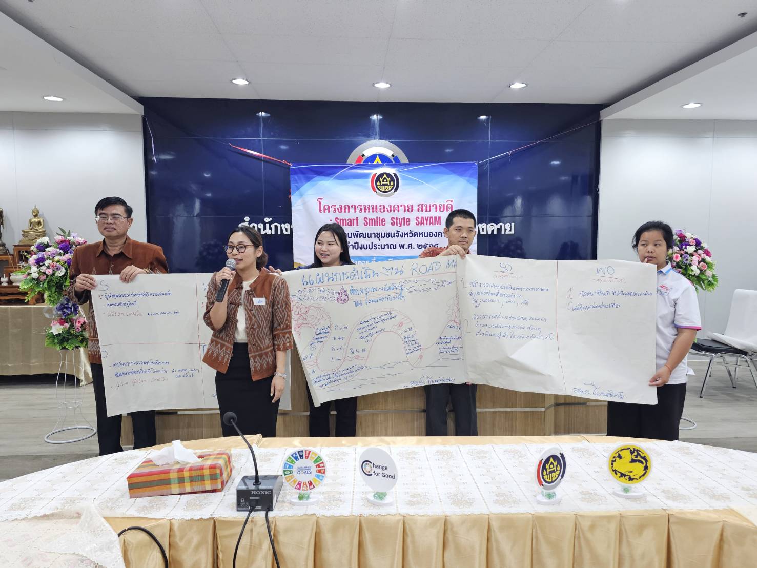 พช.หนองคาย Kick Off โครงการ “หนองคาย สบายดี : Smart Smile Style SAYAM” เพื่อขับเคลื่อนงานพัฒนาชุมชน สร้างนวัตกรรมสู่ความสำเร็จ