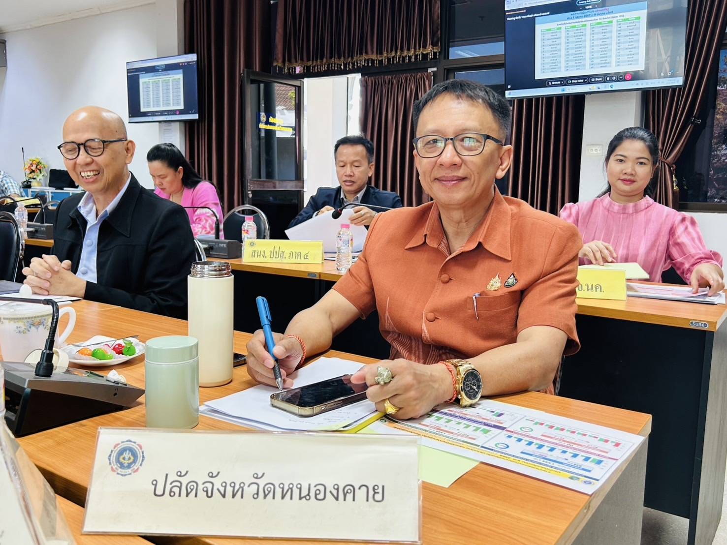 พช.หนองคาย ร่วมประชุมศูนย์ปฏิบัติการติดตามเร่งรัดการบำบัดรักษา ฟื้นฟูสภาพทางสังคม ป้องกัน และปราบปรามยาเสพติด ครั้งที่ 5/2568