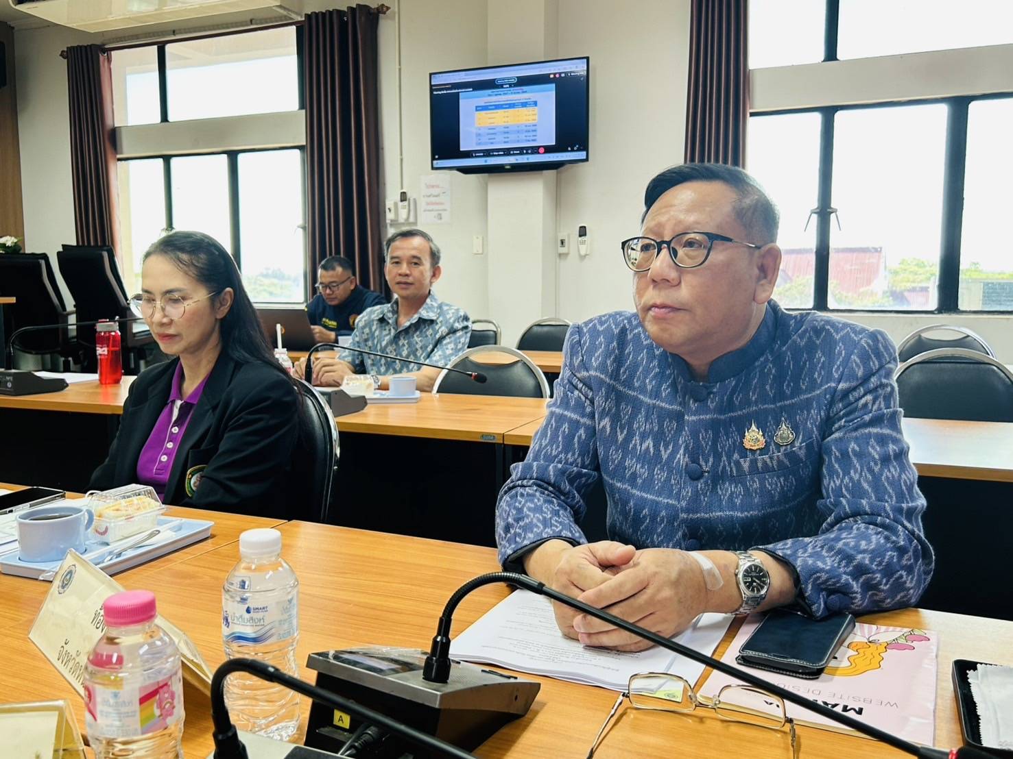 พช.หนองคาย ร่วมประชุมศูนย์ปฏิบัติการติดตามเร่งรัดการบำบัดรักษา ฟื้นฟูสภาพทางสังคม ป้องกัน และปราบปรามยาเสพติด ครั้งที่ 5/2568