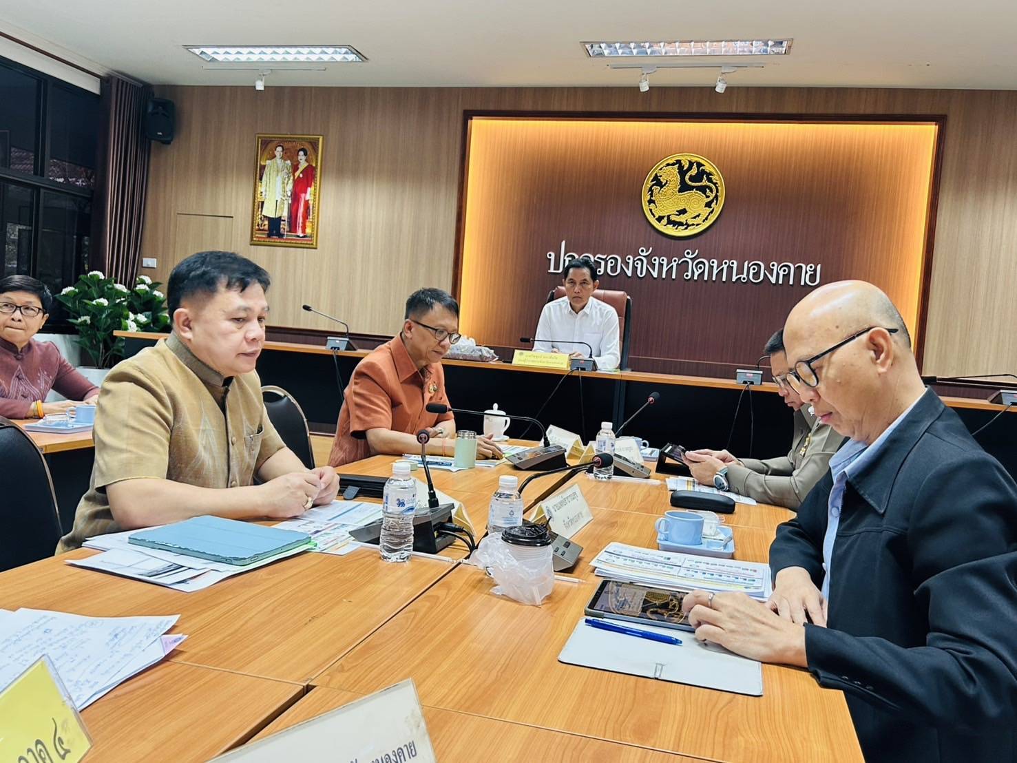 พช.หนองคาย ร่วมประชุมศูนย์ปฏิบัติการติดตามเร่งรัดการบำบัดรักษา ฟื้นฟูสภาพทางสังคม ป้องกัน และปราบปรามยาเสพติด ครั้งที่ 7/2568