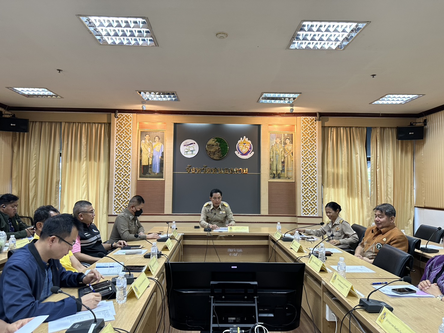 พช.หนองคาย ร่วมการประชุมกองบัญชาการป้องกันและบรรเทาสาธารณภัยแห่งชาติ (บกปภ.ช.) เพื่อติดตามสถานการณ์และเตรียมการแก้ไขปัญหาภัยแล้ง ปี 2568