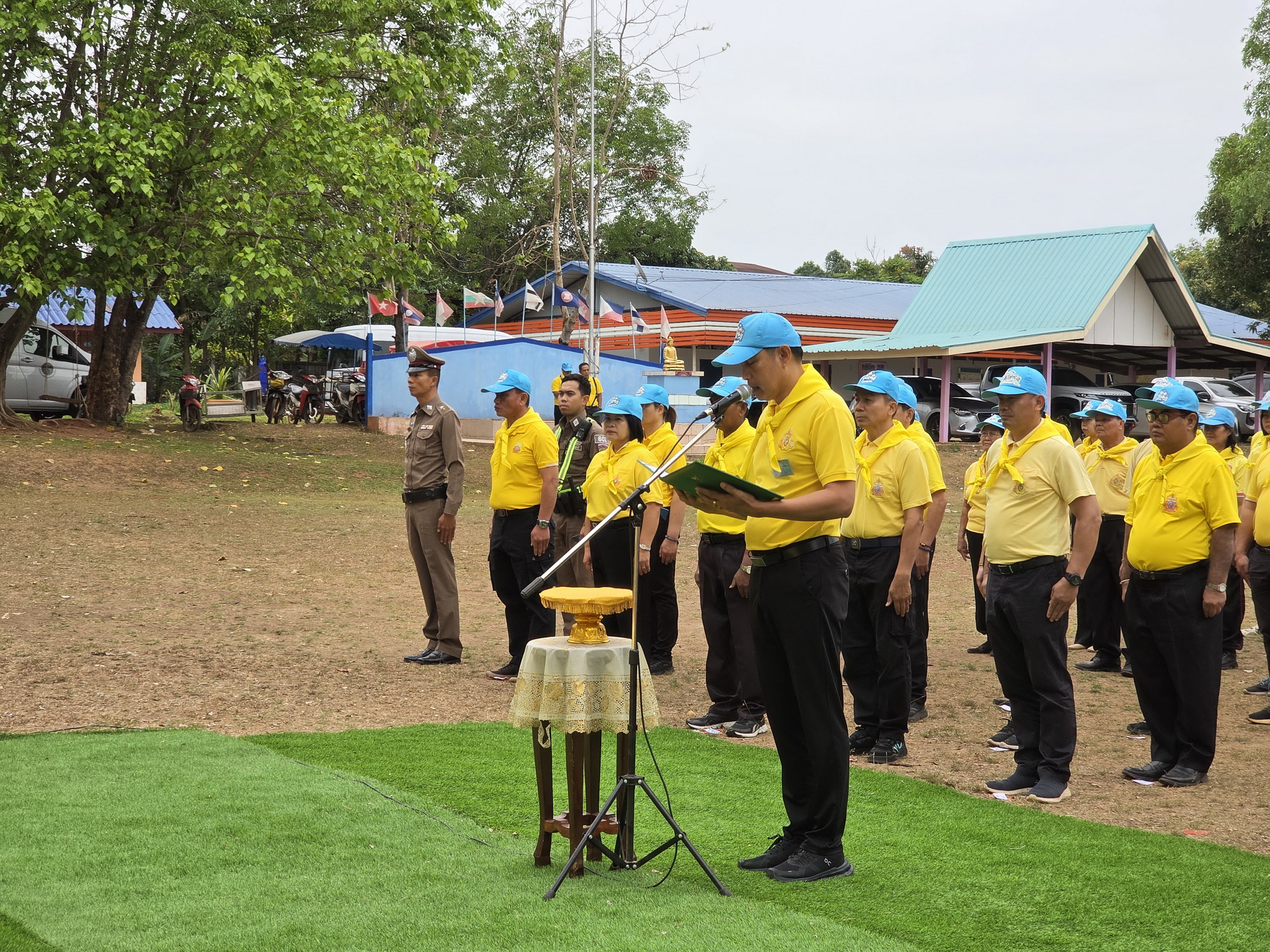 พช.หนองคาย ร่วมกิจกรรมจิตอาสาพัฒนา เพื่อถวายเป็นพระราชกุศล เนื่องในวันคล้ายวันพระราชสมภพ สมเด็จพระกนิษฐาธิราชเจ้า กรมสมเด็จพระเทพรัตนราชสุดาฯ สยามบรมราชกุมารี และวันอนุรักษ์มรดกไทย