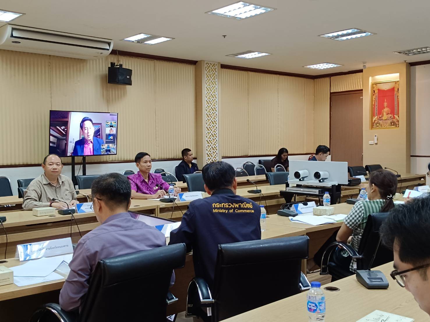 พช.หนองคาย ร่วมการประชุมคณะทำงานขับเคลื่อนศูนย์พาณิชย์อิเล็กทรอนิกส์ข้ามพรมแดนของจังหวัดหนองคาย ครั้งที่ 1/ 2568