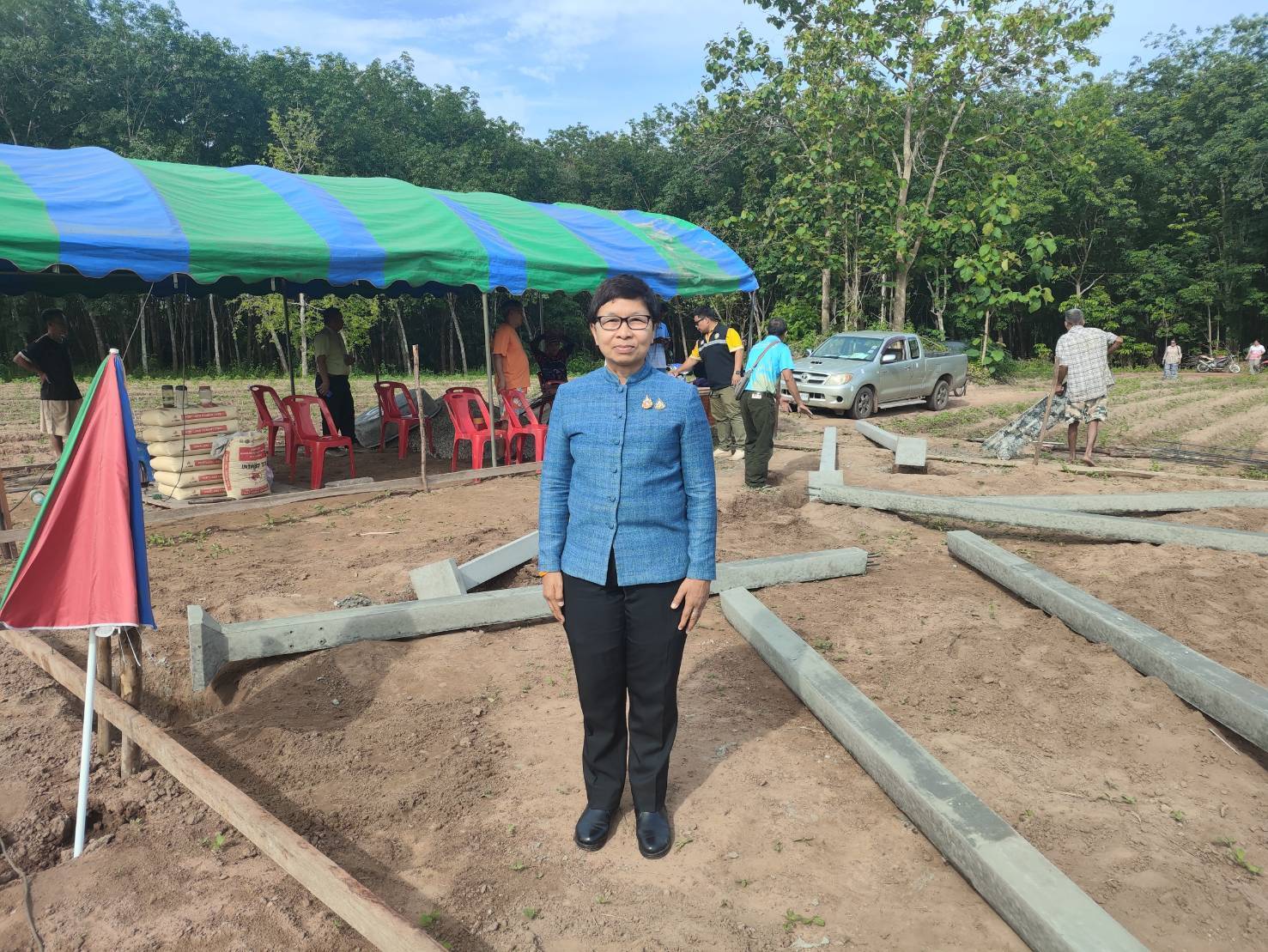 พช.หนองคาย ติดตามการดำเนินงานโครงการสร้างบ้าน GLO ประจำปี 2568 จังหวัดหนองคาย