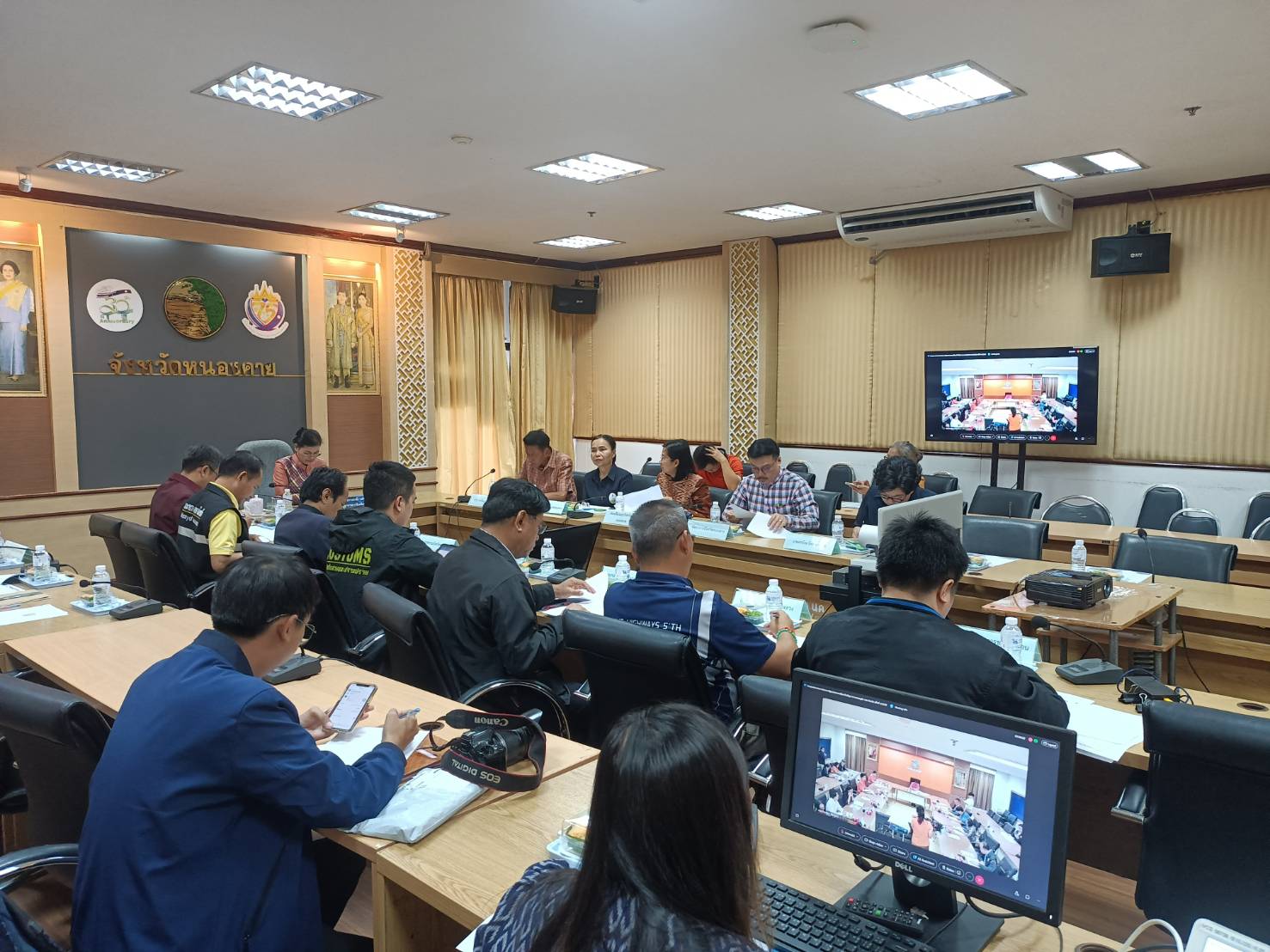 พช.หนองคาย ร่วมการประชุมคณะกรรมการร่วมภาครัฐและเอกชนเพื่อแก้ไขปัญหาทางเศรษฐกิจ กลุ่มจังหวัดภาคตะวันออกเฉียงเหนือตอนบน 1 (กรอ.กลุ่มจังหวัดฯ) ครั้งที่ 4/2568