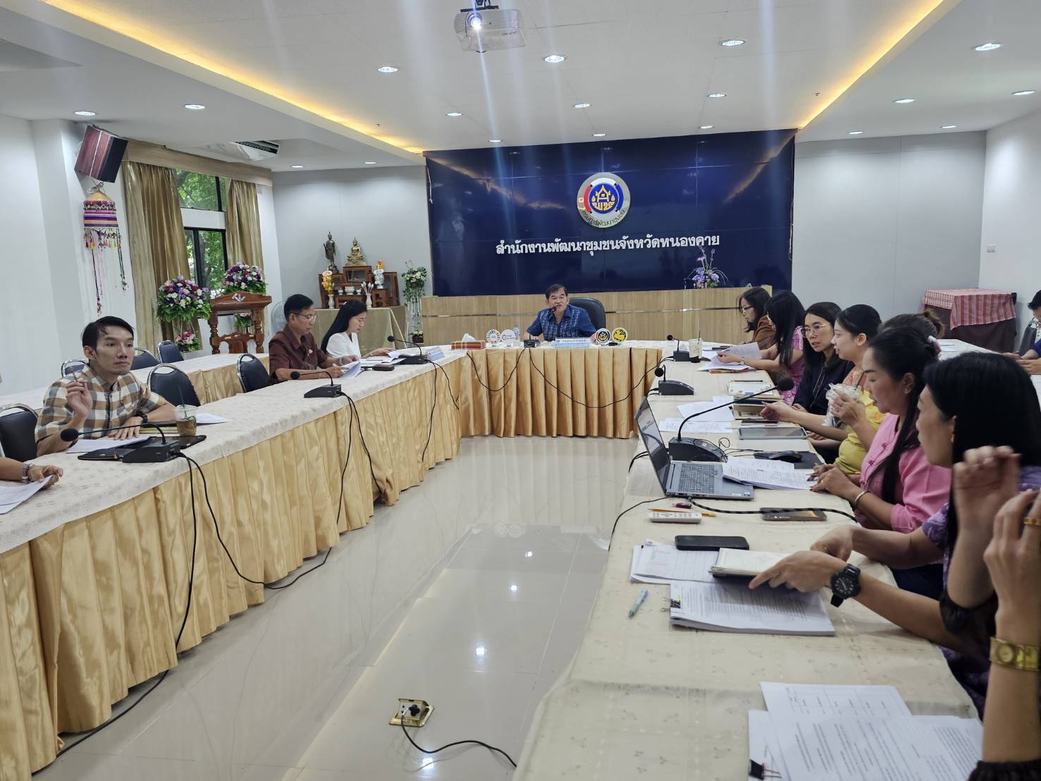 พช.หนองคาย จัดประชุมการประสานแผนการปฏิบัติราชการสำนักงานพัฒนาชุมชนจังหวัดหนองคาย ครั้งที่ 4/2568