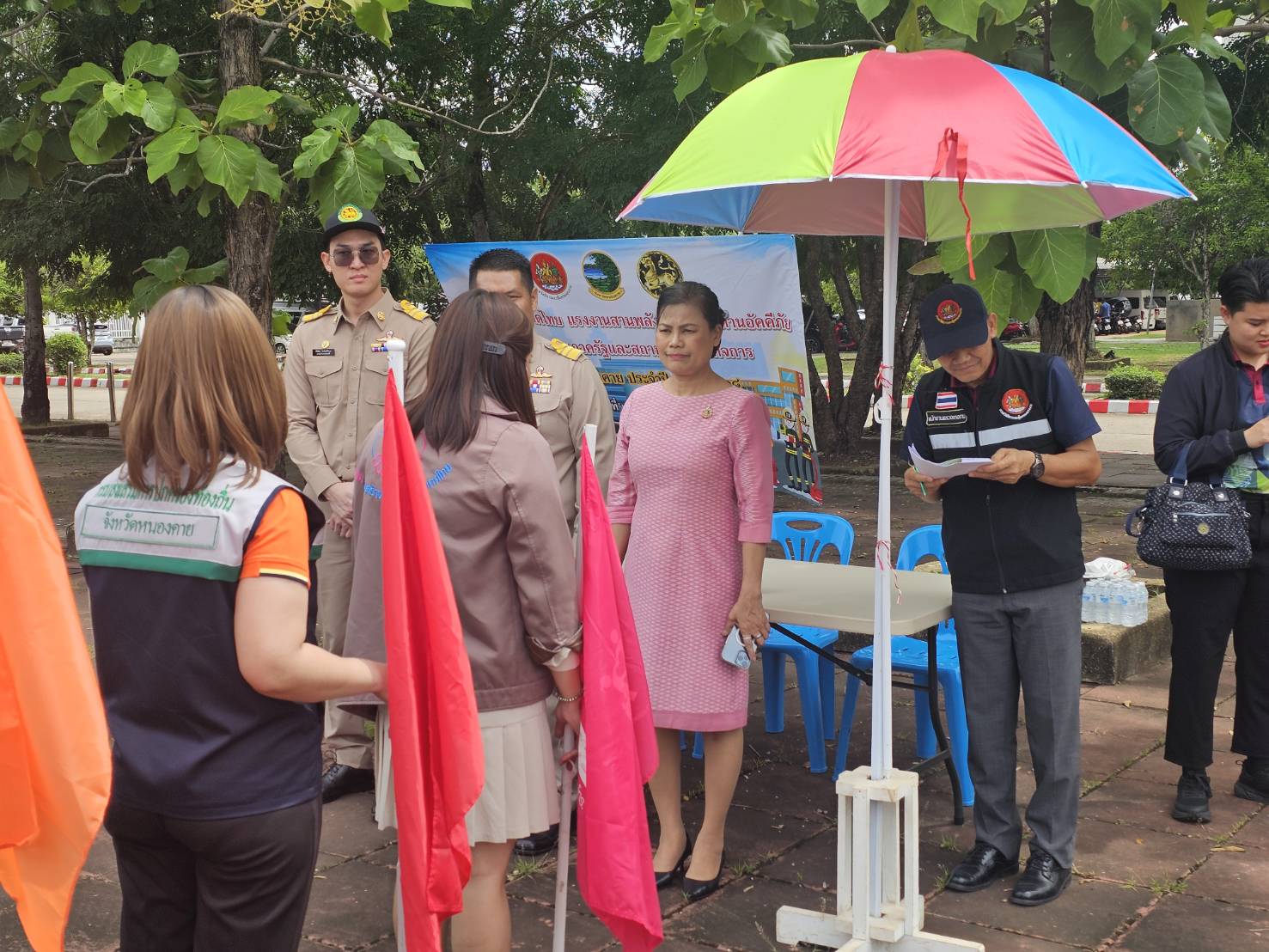 พช.หนองคาย ร่วมการฝึกซ้อมดับเพลิงและอพยพหนีไฟศาลากลางจังหวัดหนองคาย