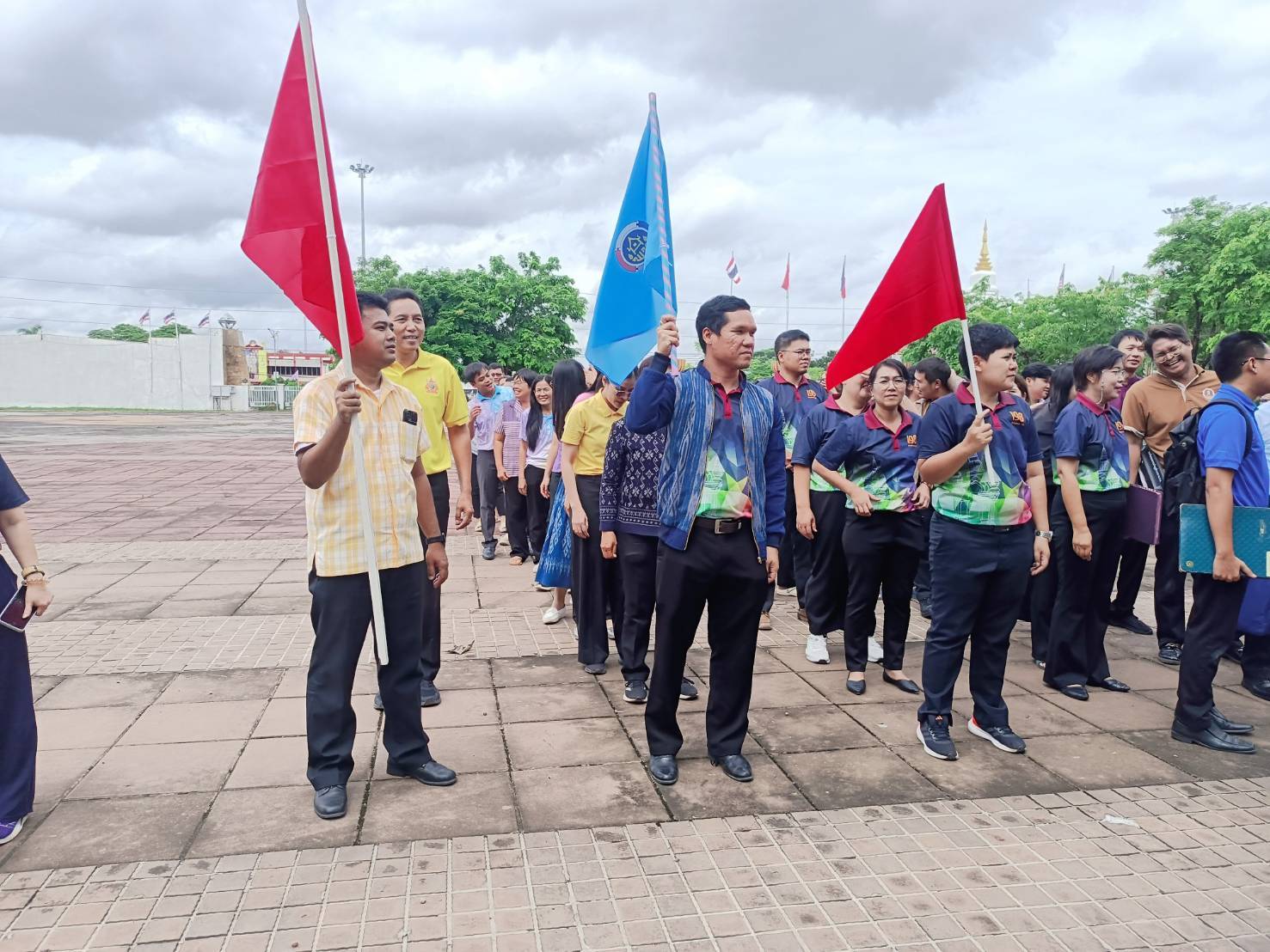 พช.หนองคาย ร่วมการฝึกซ้อมดับเพลิงและอพยพหนีไฟศาลากลางจังหวัดหนองคาย