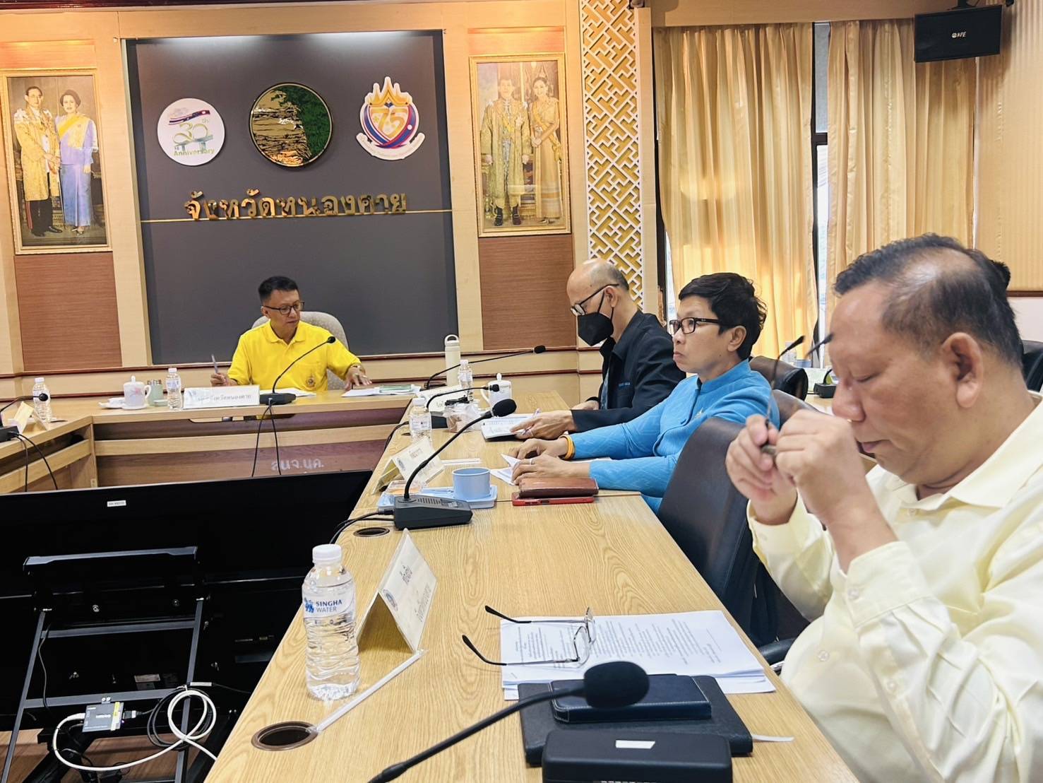 พช.หนองคาย ร่วมประชุมศูนย์ปฏิบัติการติดตามเร่งรัดการบำบัดรักษา ฟื้นฟูสภาพทางสังคม ป้องกัน และปราบปรามยาเสพติด ครั้งที่ 9/2568