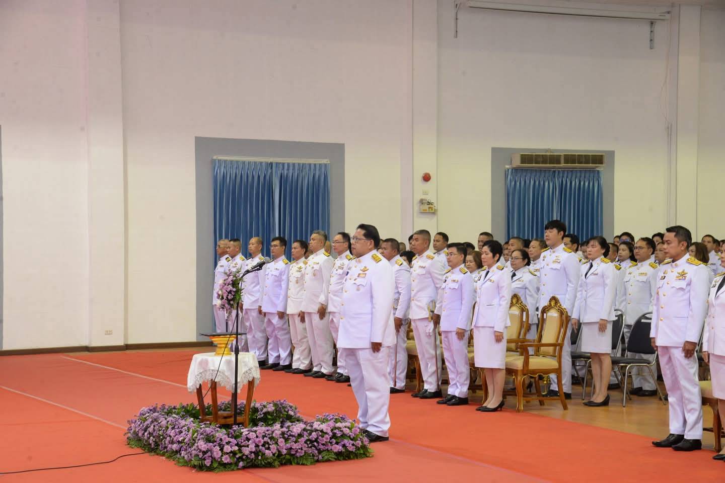 พช.หนองคาย ร่วมพิธีถวายเครื่องราชสักการะและวางพานพุ่ม และพิธีจุดเทียนถวายพระพรชัยมงคล เนื่องในโอกาสวันเฉลิมพระชนมพรรษา สมเด็จพระนางเจ้าฯ พระบรมราชินี 3 มิถุนายน 2568