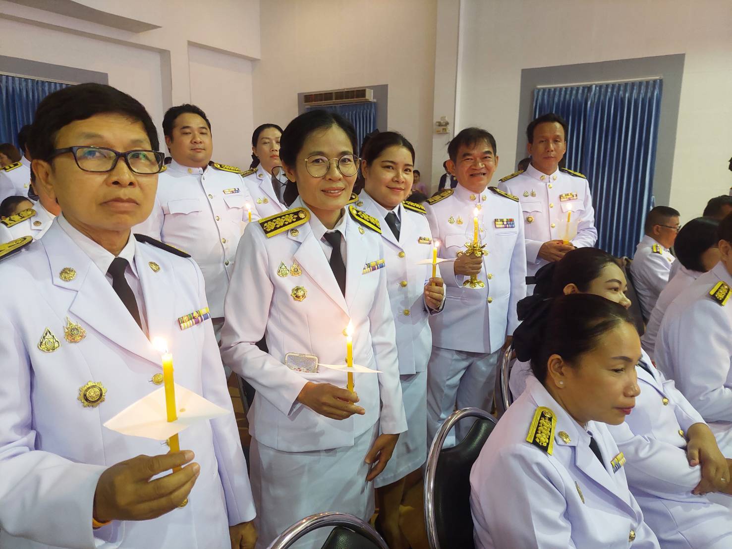 พช.หนองคาย ร่วมพิธีถวายเครื่องราชสักการะและวางพานพุ่ม และพิธีจุดเทียนถวายพระพรชัยมงคล เนื่องในโอกาสวันเฉลิมพระชนมพรรษา สมเด็จพระนางเจ้าฯ พระบรมราชินี 3 มิถุนายน 2568