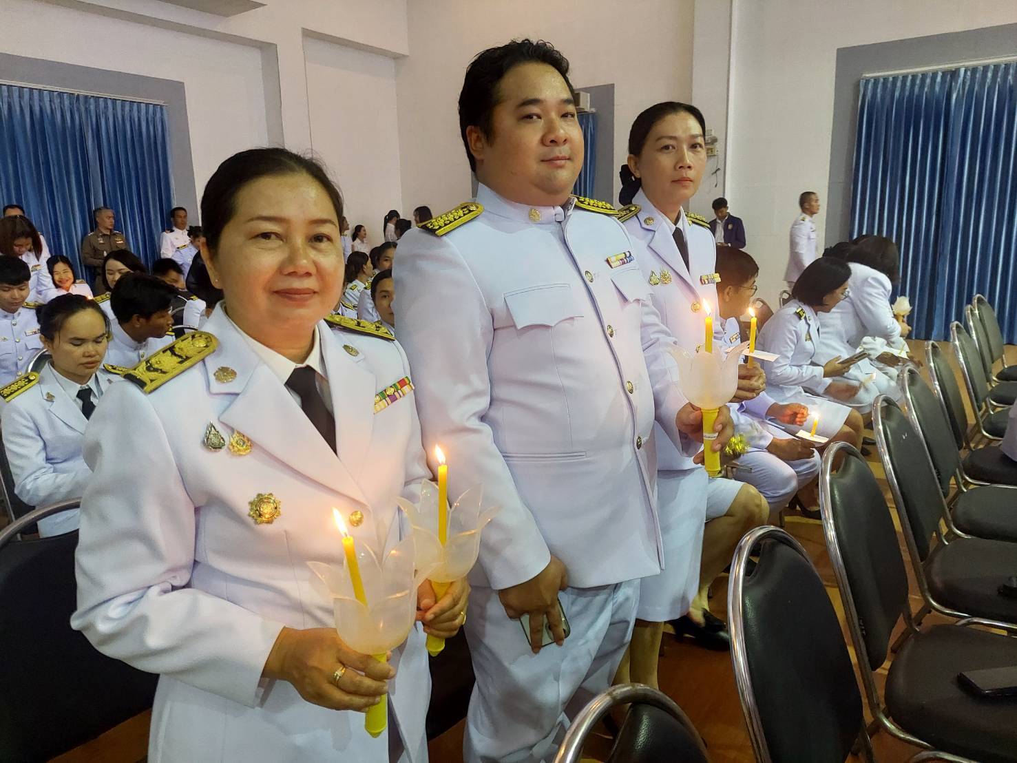 พช.หนองคาย ร่วมพิธีถวายเครื่องราชสักการะและวางพานพุ่ม และพิธีจุดเทียนถวายพระพรชัยมงคล เนื่องในโอกาสวันเฉลิมพระชนมพรรษา สมเด็จพระนางเจ้าฯ พระบรมราชินี 3 มิถุนายน 2568