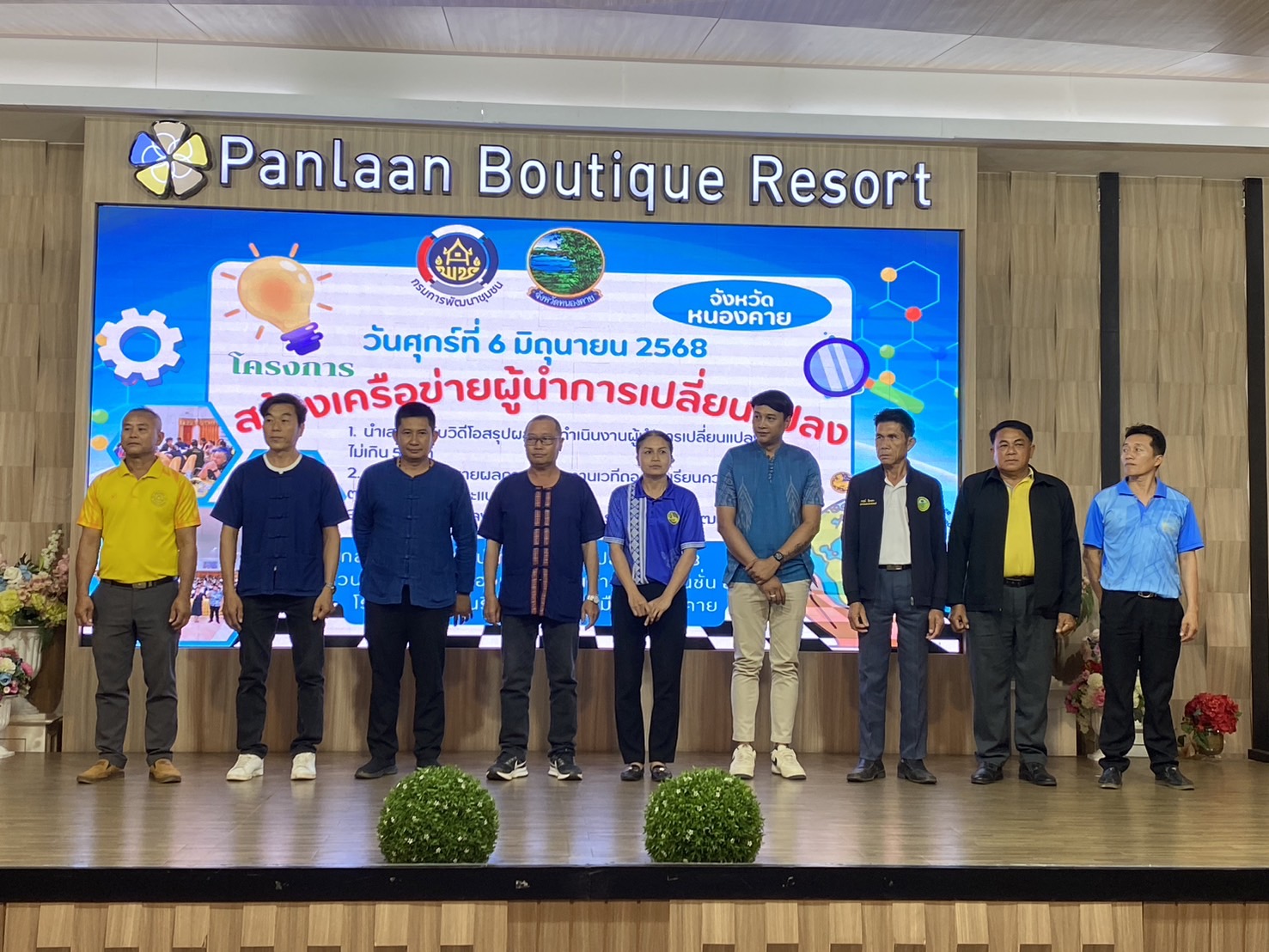 พช.หนองคาย ดำเนินโครงการสร้างเครือข่ายผู้นำการเปลี่ยนแปลงระดับจังหวัด ประจำปีงบประมาณ พ.ศ. 2568