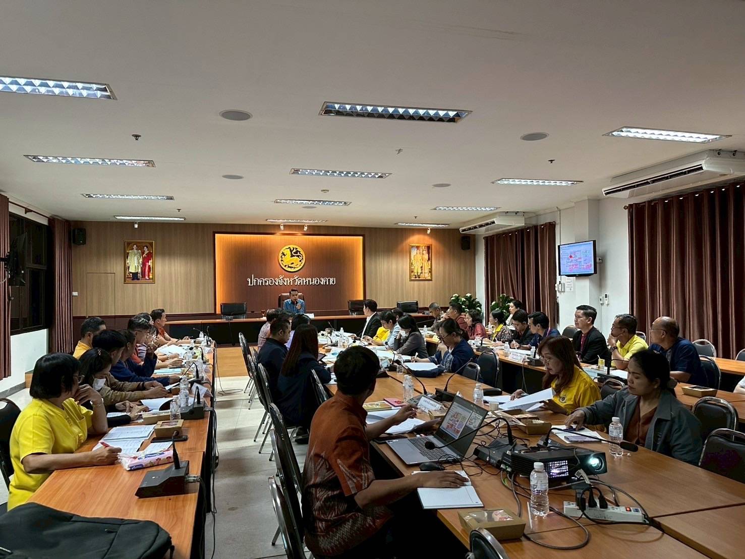 จังหวัดหนองคาย ดำเนินการประชุมคณะกรรมการอำนวยการศูนย์แสดงและจำหน่ายผลิตภัณฑ์ OTOP จังหวัดหนองคาย ครั้งที่ 1/2568