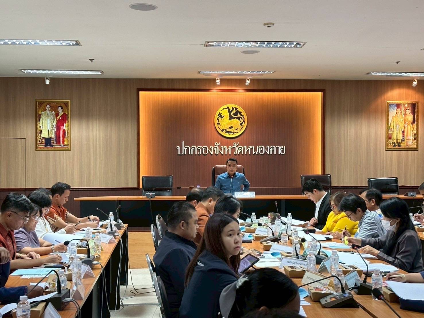 จังหวัดหนองคาย ดำเนินการประชุมคณะกรรมการอำนวยการศูนย์แสดงและจำหน่ายผลิตภัณฑ์ OTOP จังหวัดหนองคาย ครั้งที่ 1/2568