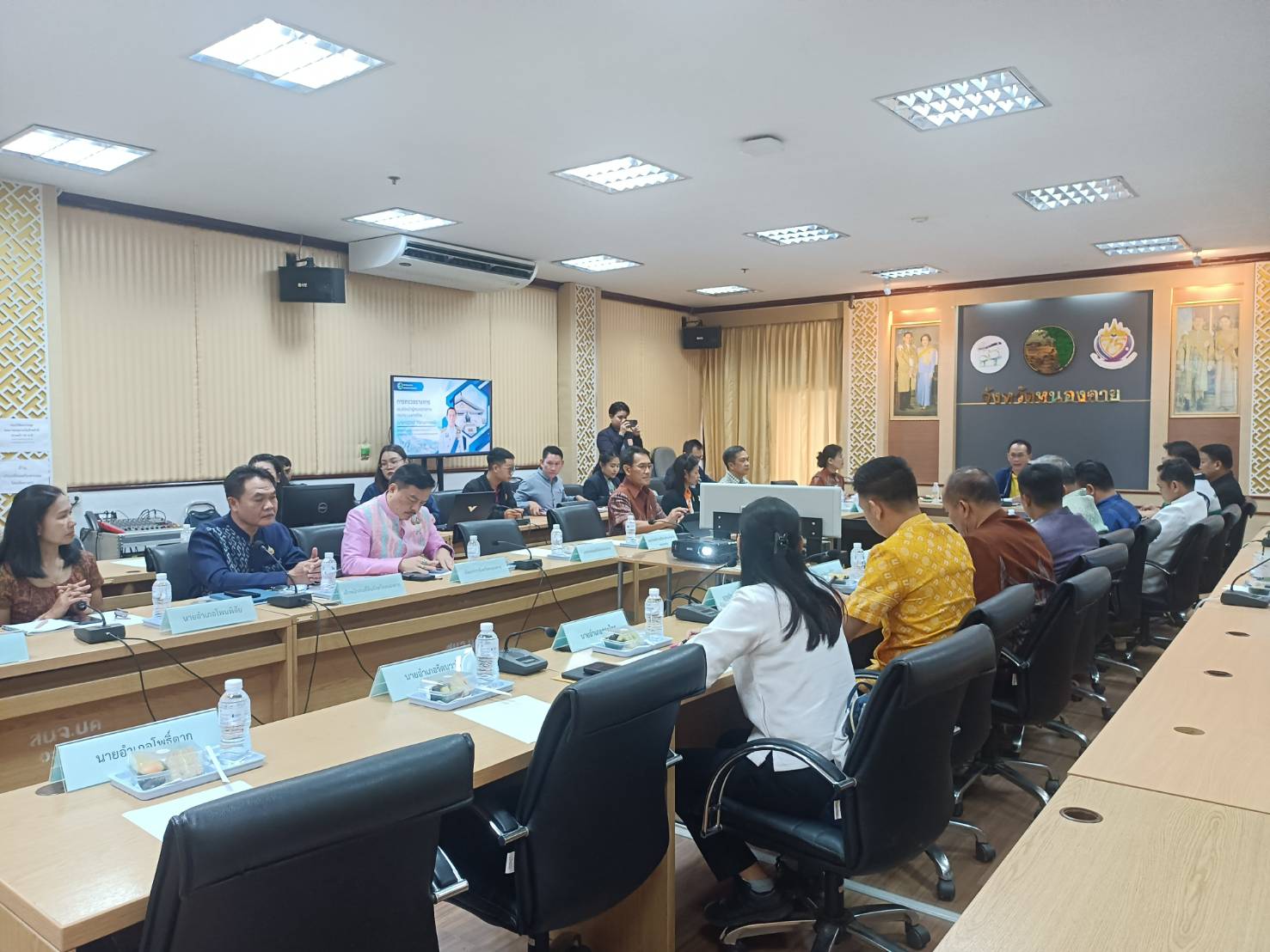 พช.หนองคาย ร่วมการประชุมตรวจราชการของหัวหน้าผู้ตรวจราชการกระทรวงมหาดไทย (นายณัฐวัสส์ วิริยานภาภรณ์)