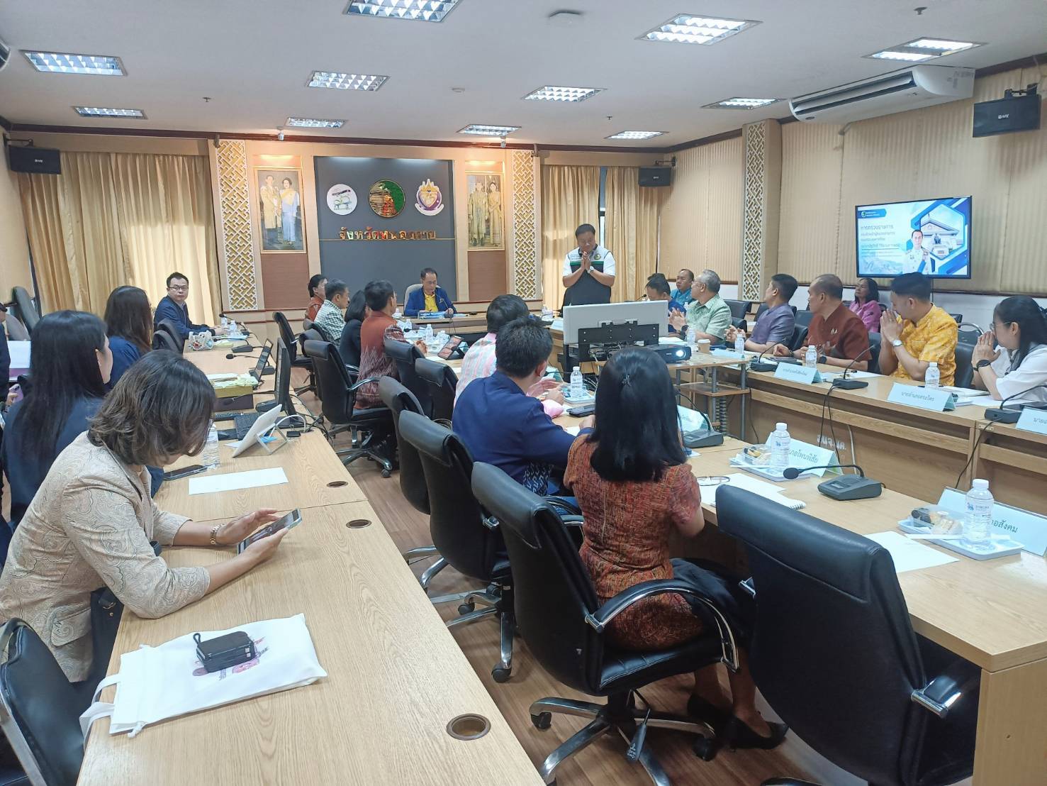 พช.หนองคาย ร่วมการประชุมตรวจราชการของหัวหน้าผู้ตรวจราชการกระทรวงมหาดไทย (นายณัฐวัสส์ วิริยานภาภรณ์)