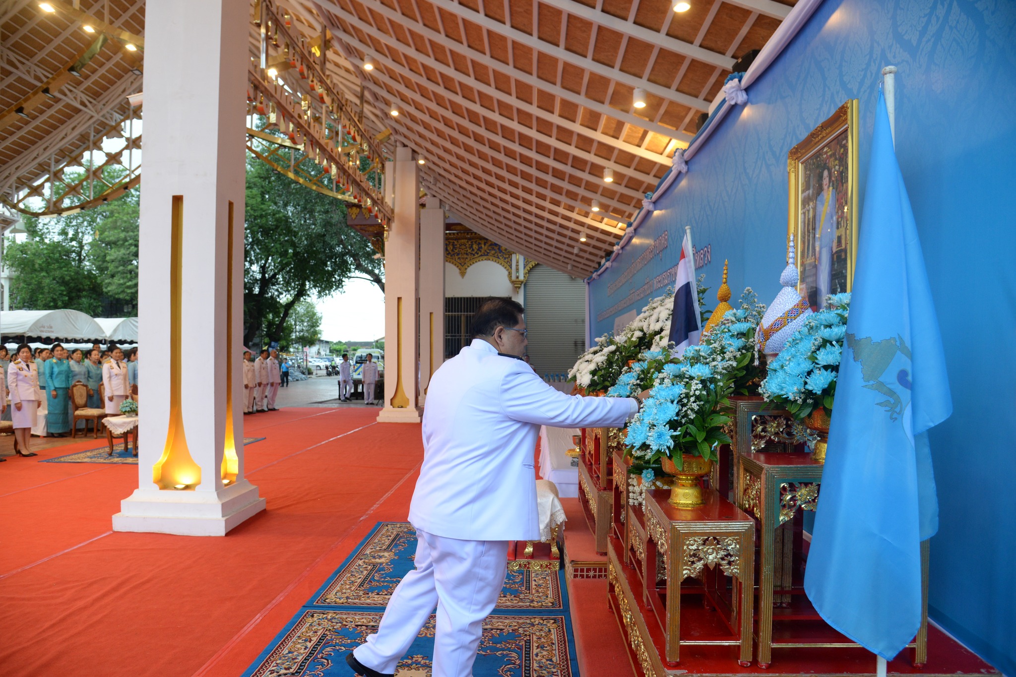 พช.หนองคาย ร่วมพิธีเจริญพระพุทธมนต์และทำบุญตักบาตรถวายพระราชกุศล เนื่องในโอกาสวันเฉลิมพระชนมพรรษา สมเด็จพระนางเจ้าสิริกิติ์ พระบรมราชินีนาถ พระบรมราชชนนีพันปีหลวง 12 สิงหาคม 2568