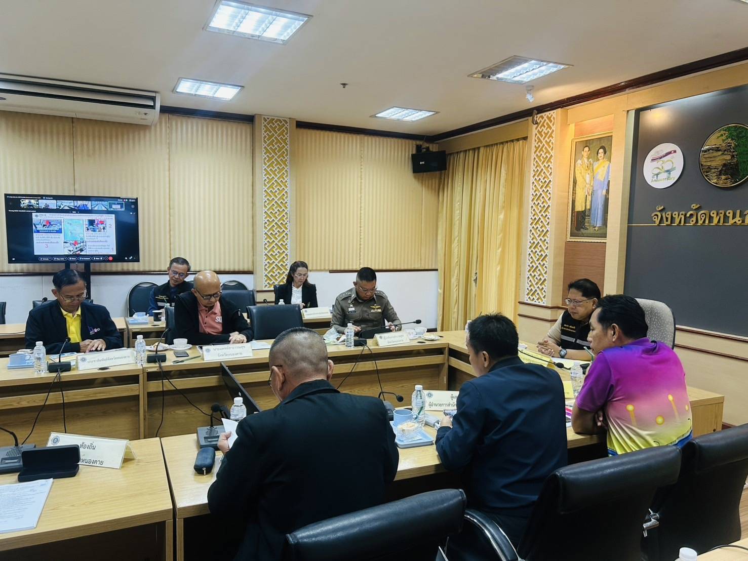 พช.หนองคาย ร่วมประชุมศูนย์ปฏิบัติการติดตามเร่งรัดการบำบัดรักษา ฟื้นฟูสภาพทางสังคม ป้องกัน และปราบปรามยาเสพติด ครั้งที่ 12/2568