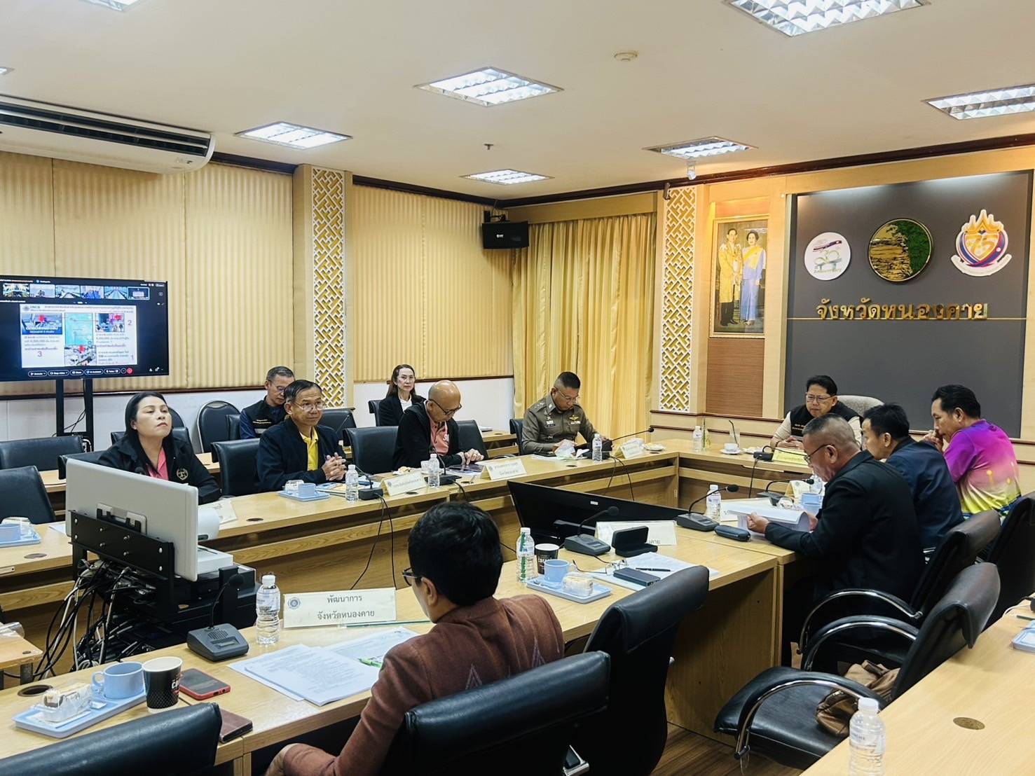 พช.หนองคาย ร่วมประชุมศูนย์ปฏิบัติการติดตามเร่งรัดการบำบัดรักษา ฟื้นฟูสภาพทางสังคม ป้องกัน และปราบปรามยาเสพติด ครั้งที่ 12/2568