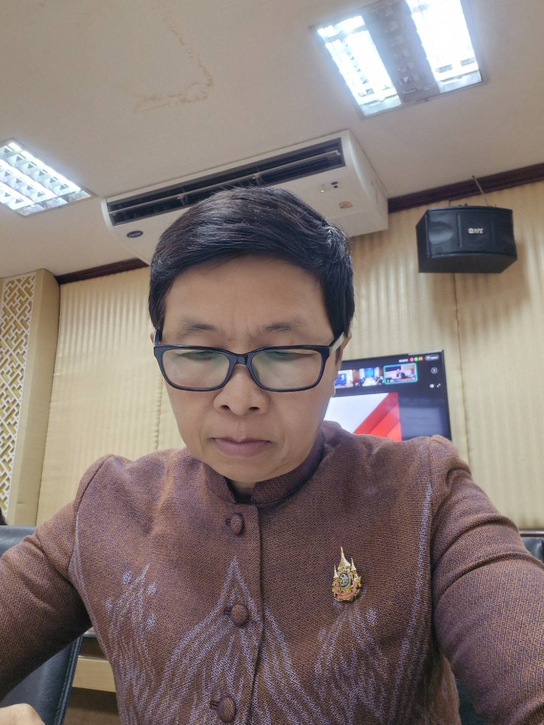 พช.หนองคาย ร่วมประชุมศูนย์ปฏิบัติการติดตามเร่งรัดการบำบัดรักษา ฟื้นฟูสภาพทางสังคม ป้องกัน และปราบปรามยาเสพติด ครั้งที่ 12/2568