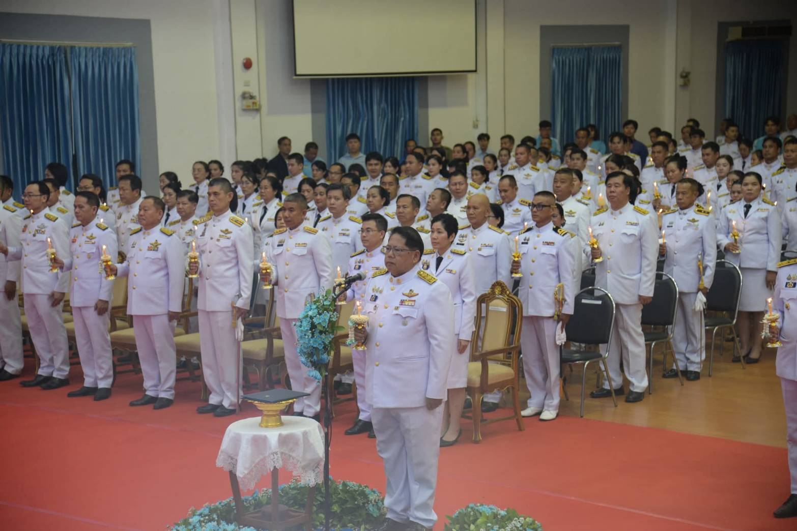 พช.หนองคาย ร่วมพิธีถวายเครื่องราชสักการะและวางพานพุ่ม และจุดเทียนถวายพระพรชัยมงคล สมเด็จพระนางเจ้าสิริกิตติ์ พระบรมราชินีนาถ พระบรมราชชนนีพันปีหลวง เนื่องในโอกาสวันเฉลิมพระชนมพรรษา 12 สิงหาคม 2568