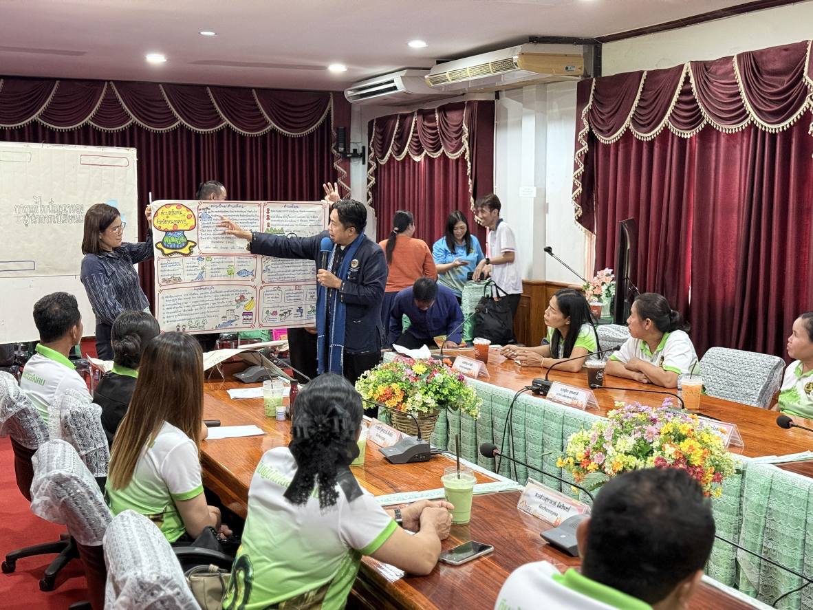 พช.หนองคาย ลงพื้นที่สนับสนุน ศพช.อุดรธานี ติดตามประเมินผลและถอดบทเรียนผลสำเร็จผู้นำการเปลี่ยนแปลง