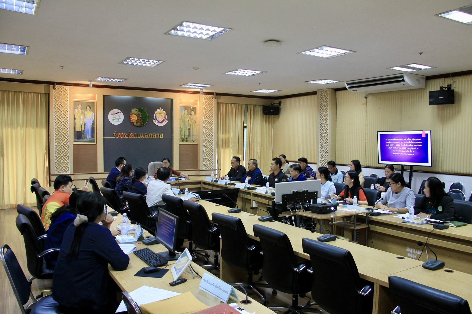 พช.หนองคาย ร่วมประชุมติดตามผลการดำเนินงานโครงการภายใต้งบประมาณรายจ่ายประจำปีงบประมาณ พ.ศ. 2567 – 2569 จังหวัดหนองคาย ประจำเดือนสิงหาคม 2568